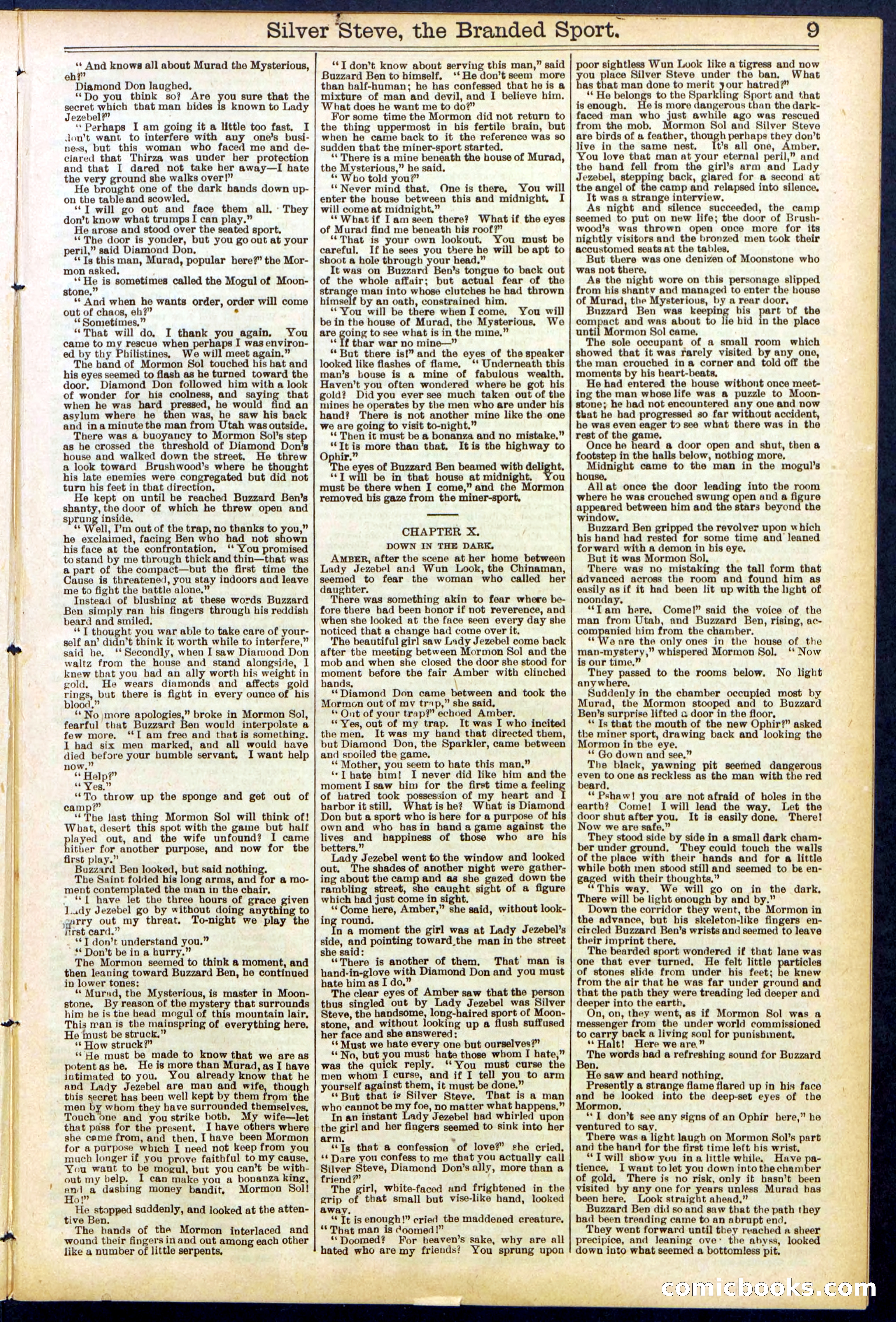 Beadle's New York Dime Library No. 701 — page 9 of 32