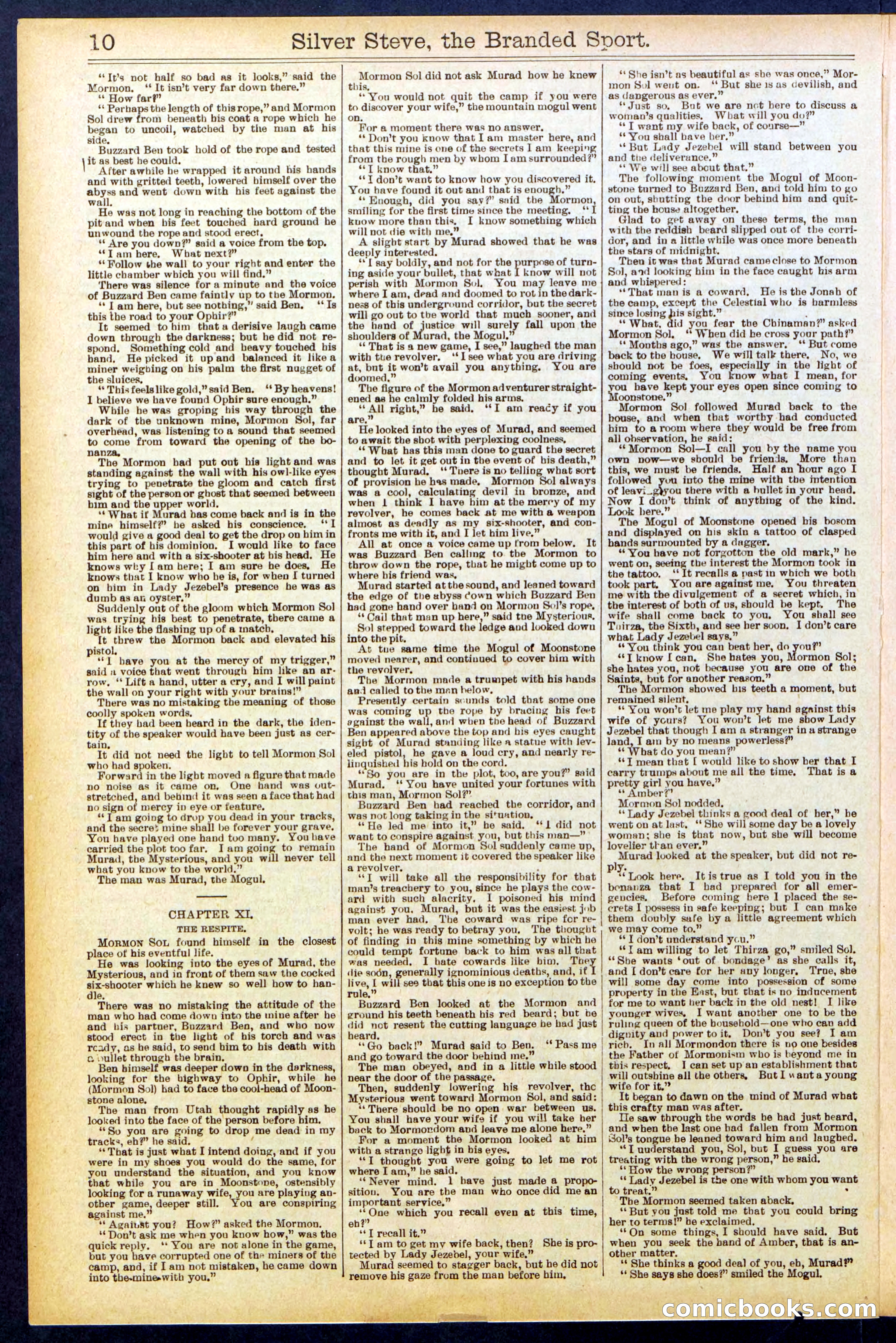Beadle's New York Dime Library No. 701 — page 10 of 32