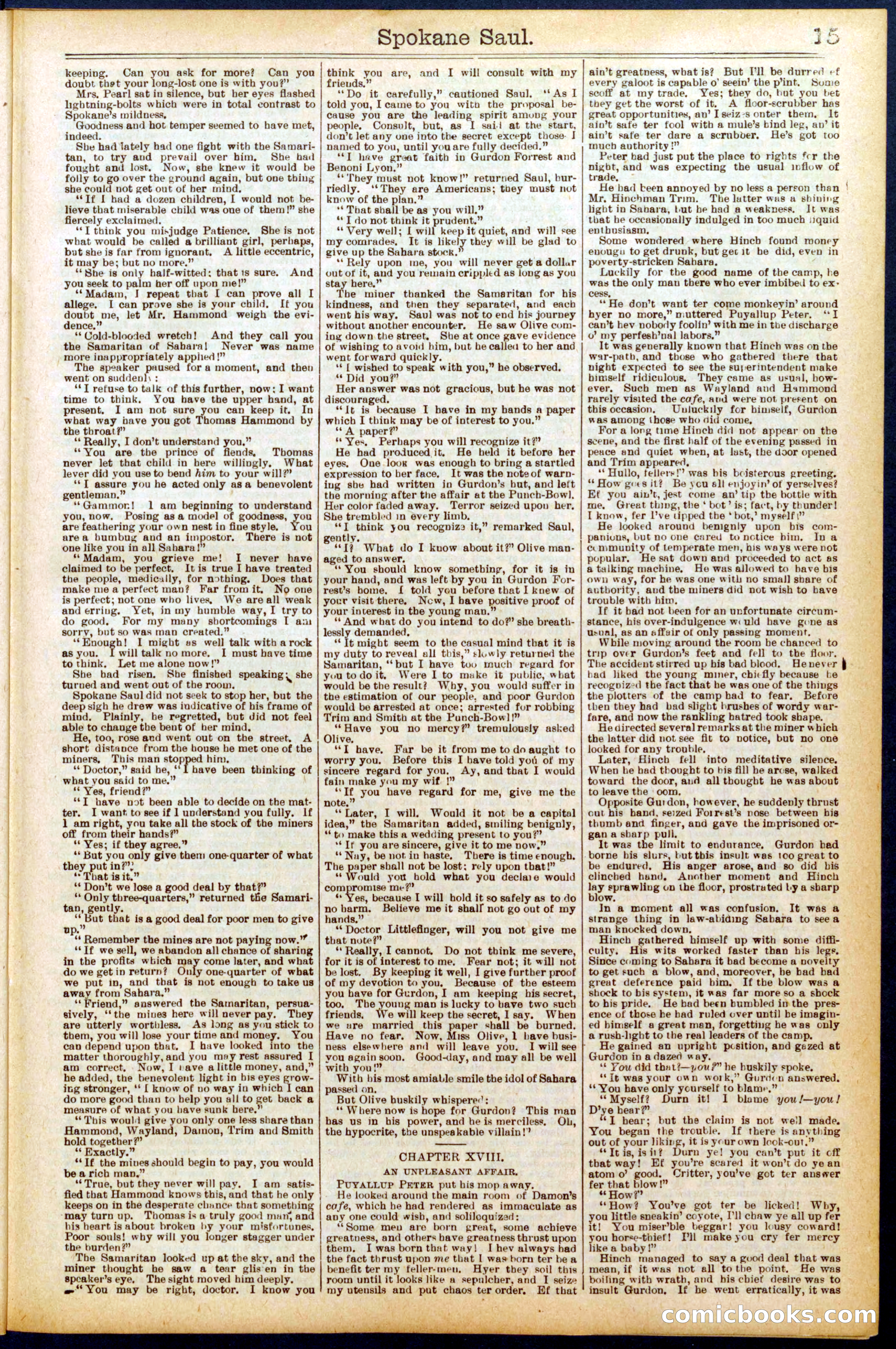 Beadle's New York Dime Library No. 703 — page 15 of 32
