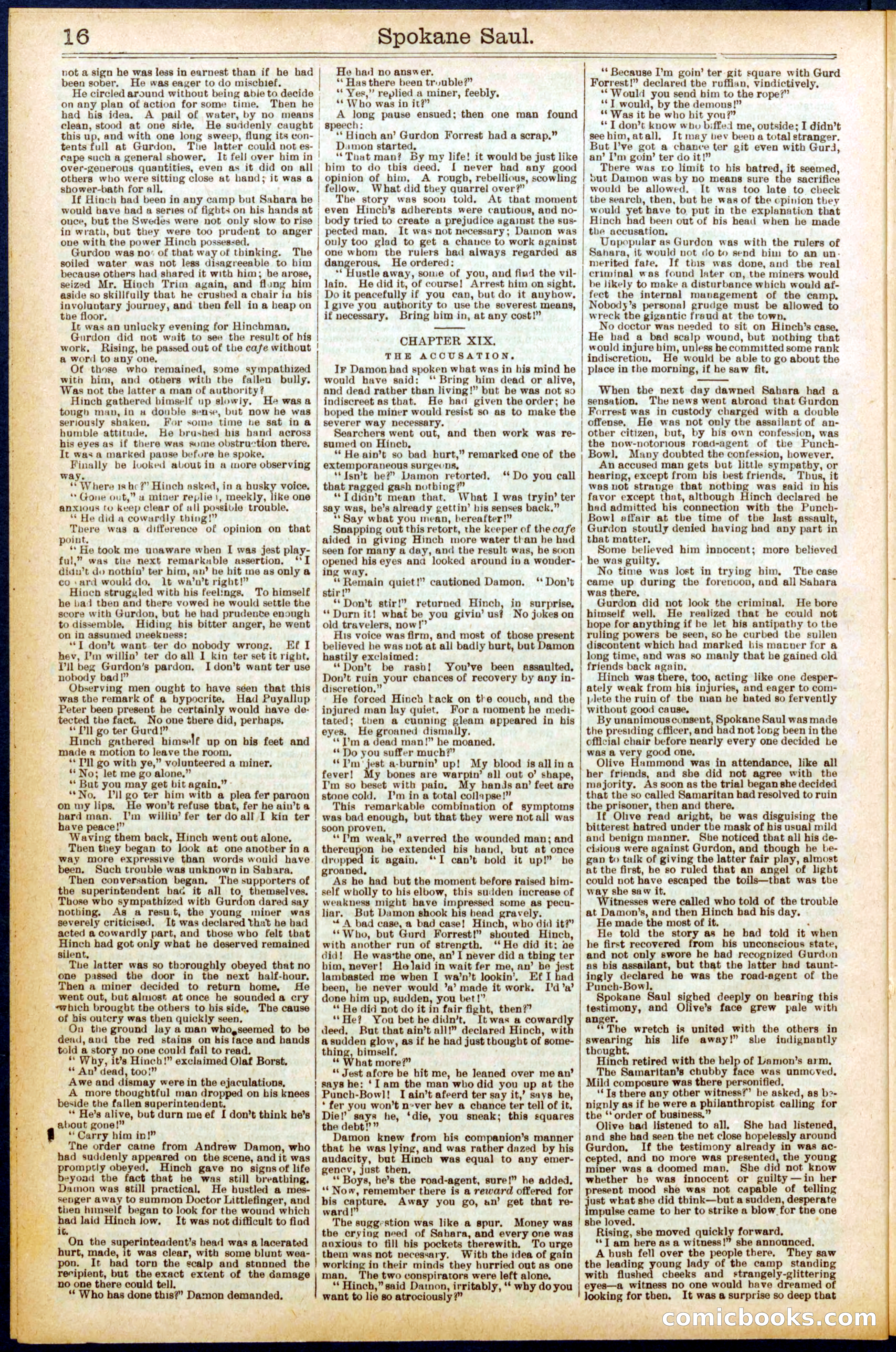 Beadle's New York Dime Library No. 703 — page 16 of 32