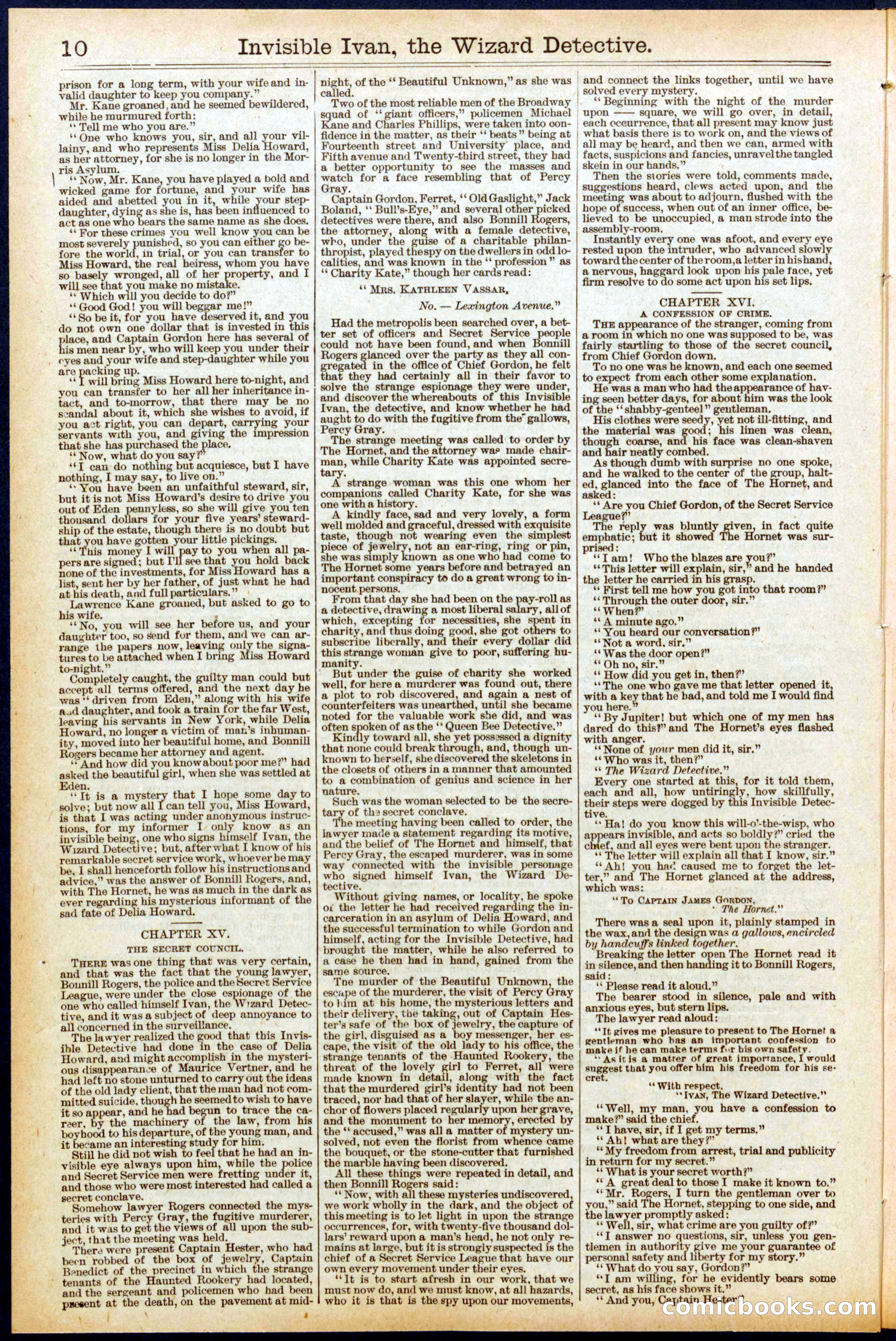 Beadle's New York Dime Library No. 704 — page 10 of 32