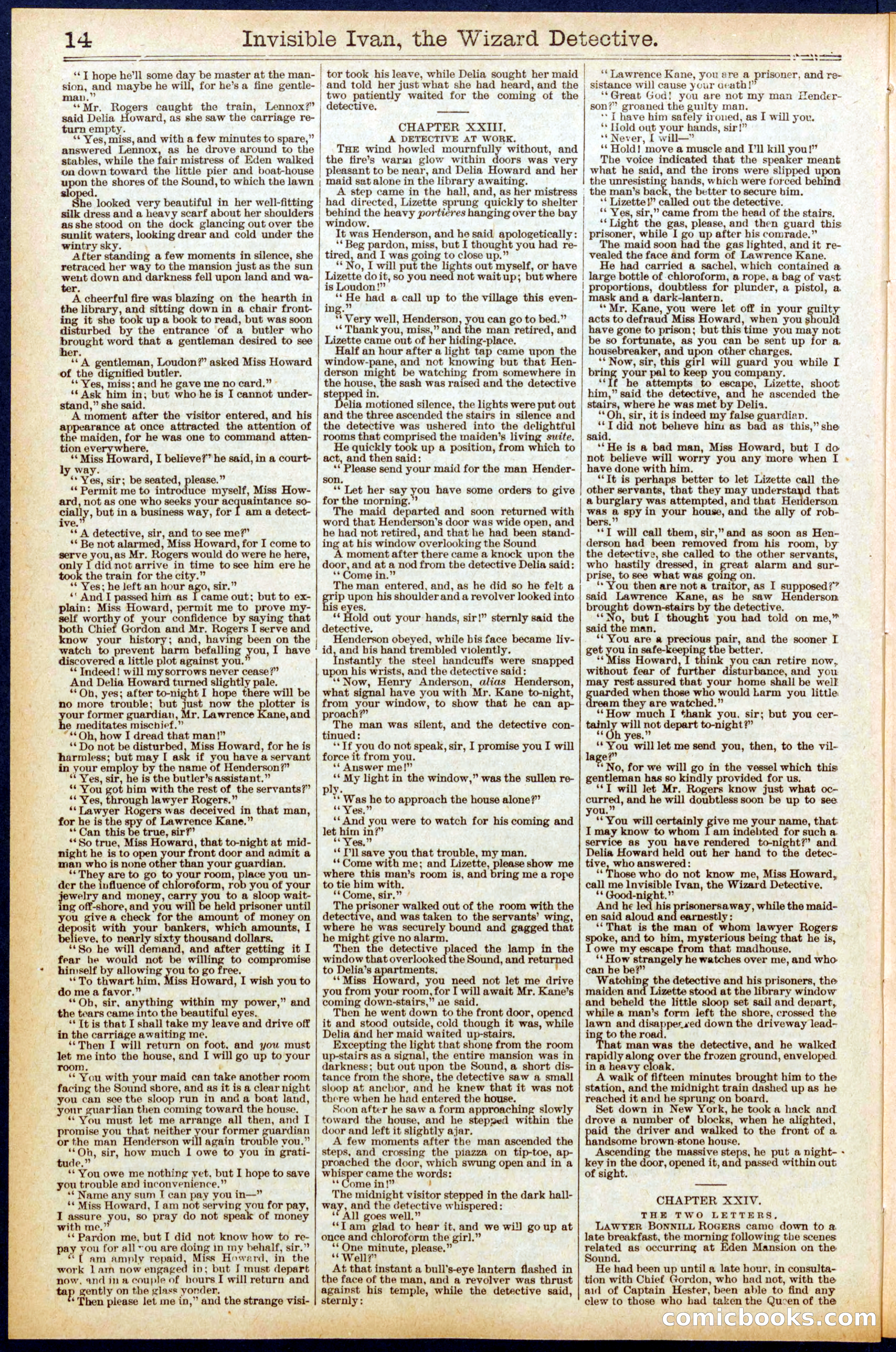 Beadle's New York Dime Library No. 704 — page 14 of 32