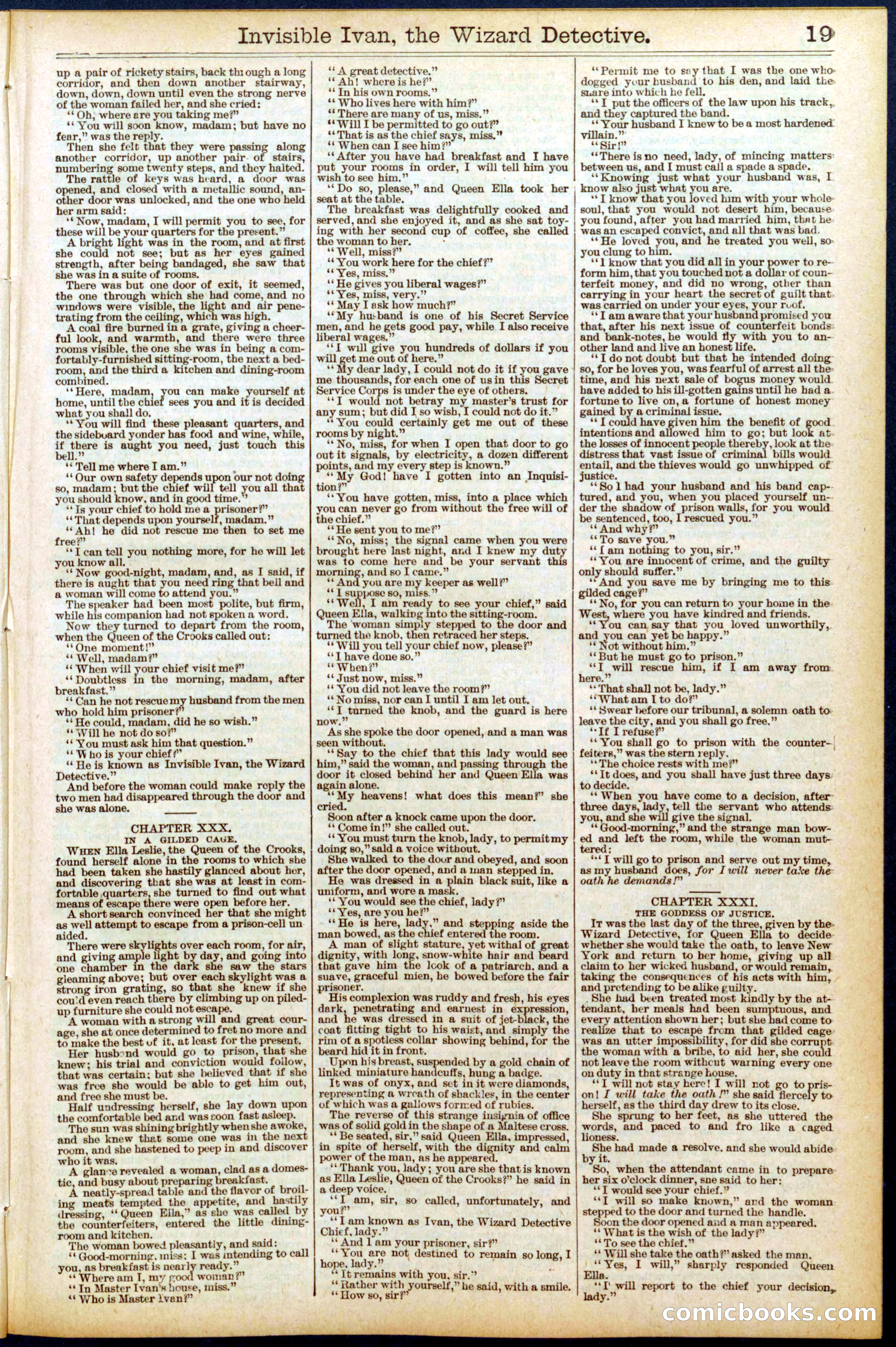 Beadle's New York Dime Library No. 704 — page 19 of 32