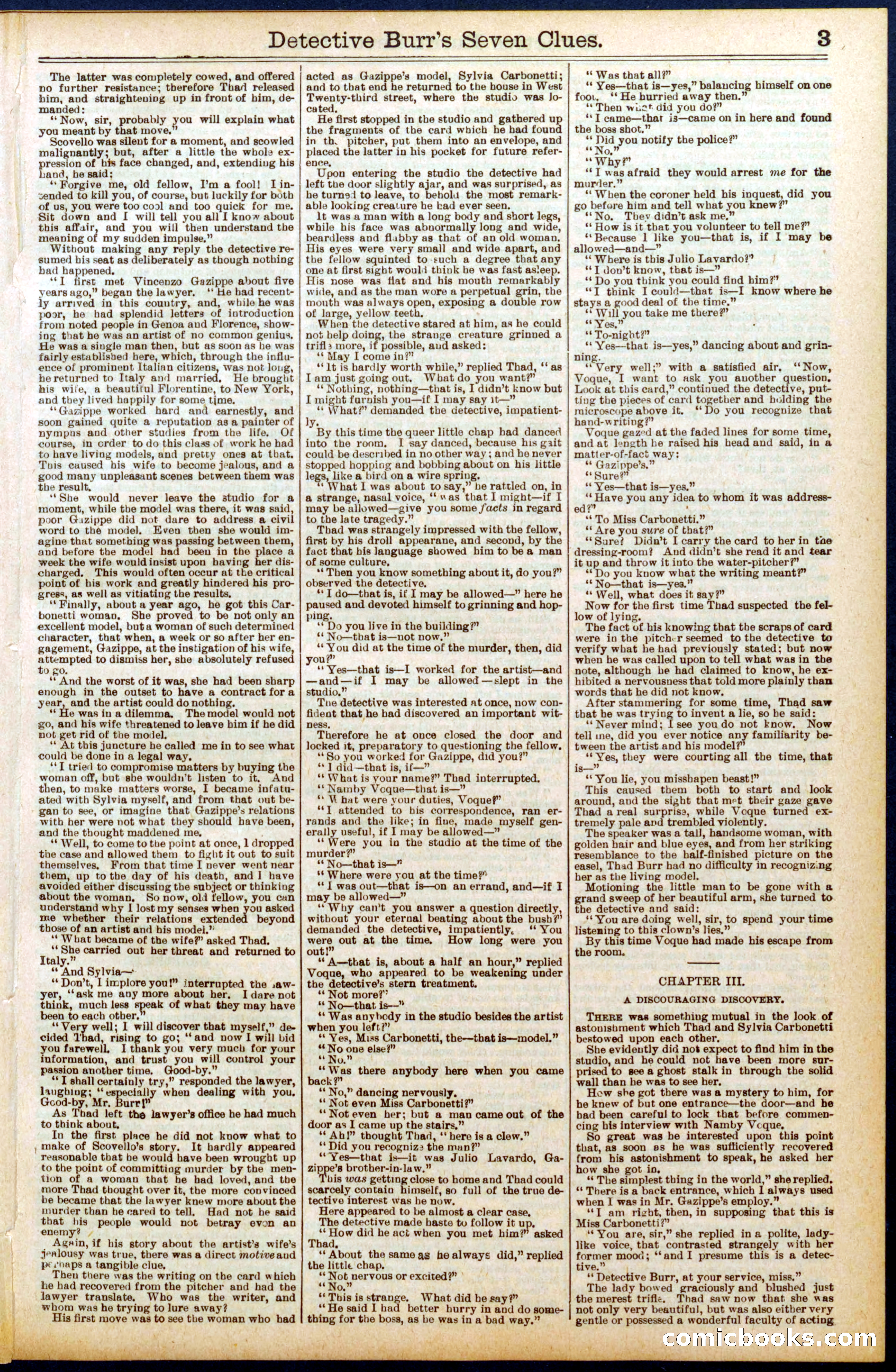 Beadle's New York Dime Library No. 706 — page 3 of 32