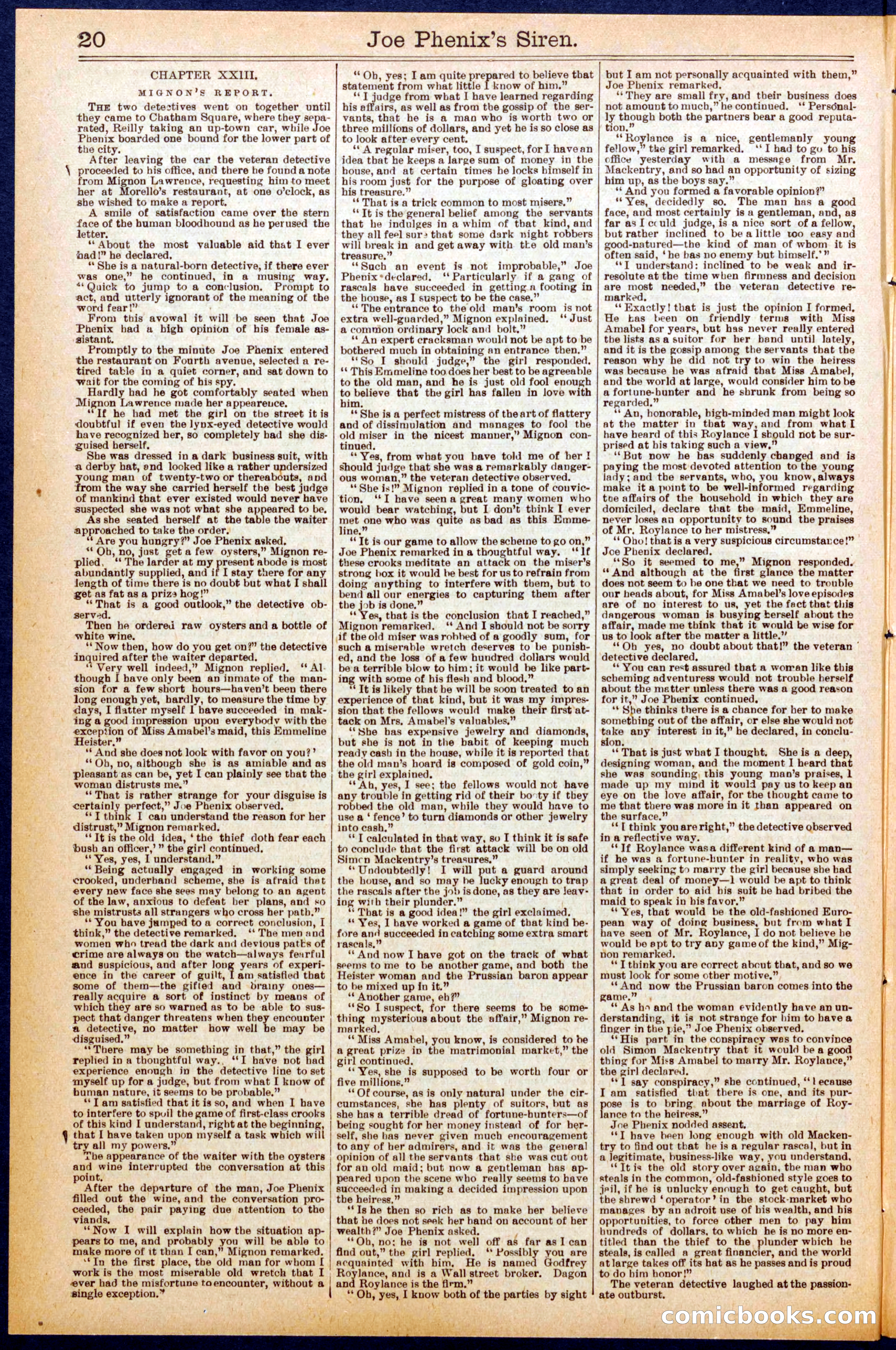 Beadle's Dime Library No. 708 — page 20 of 32