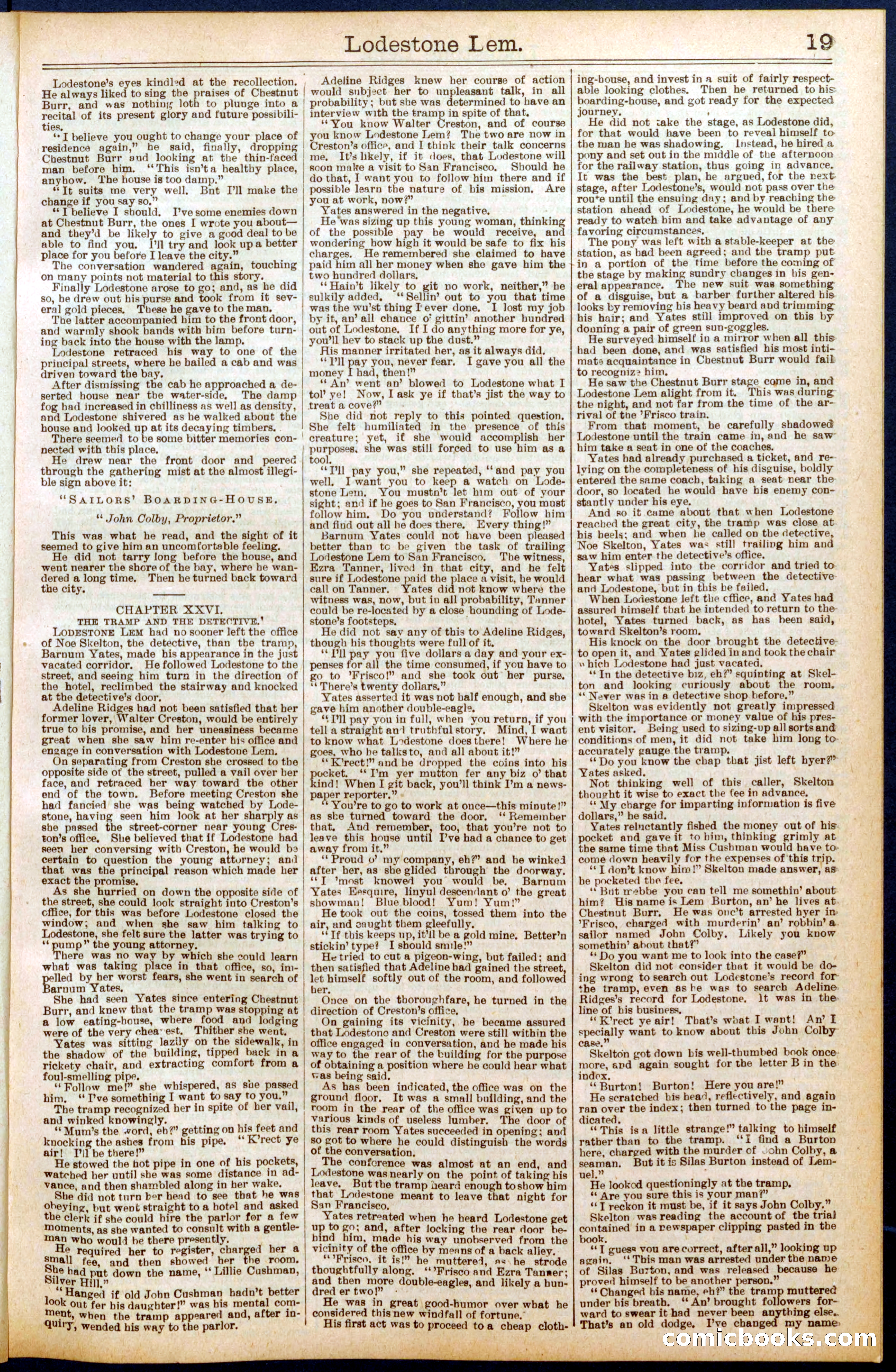 Beadle's Dime Library No. 709 — page 19 of 32