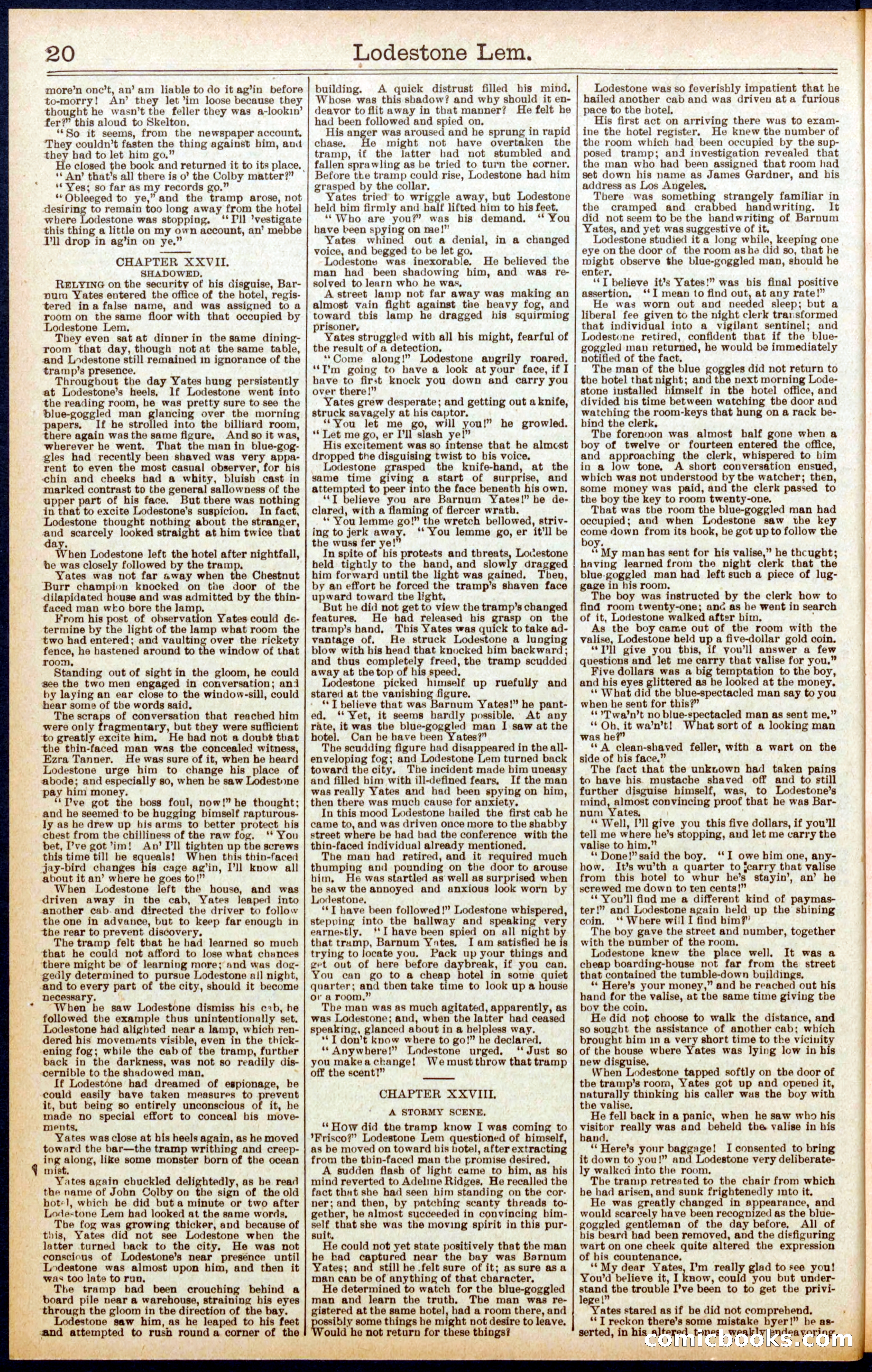 Beadle's Dime Library No. 709 — page 20 of 32