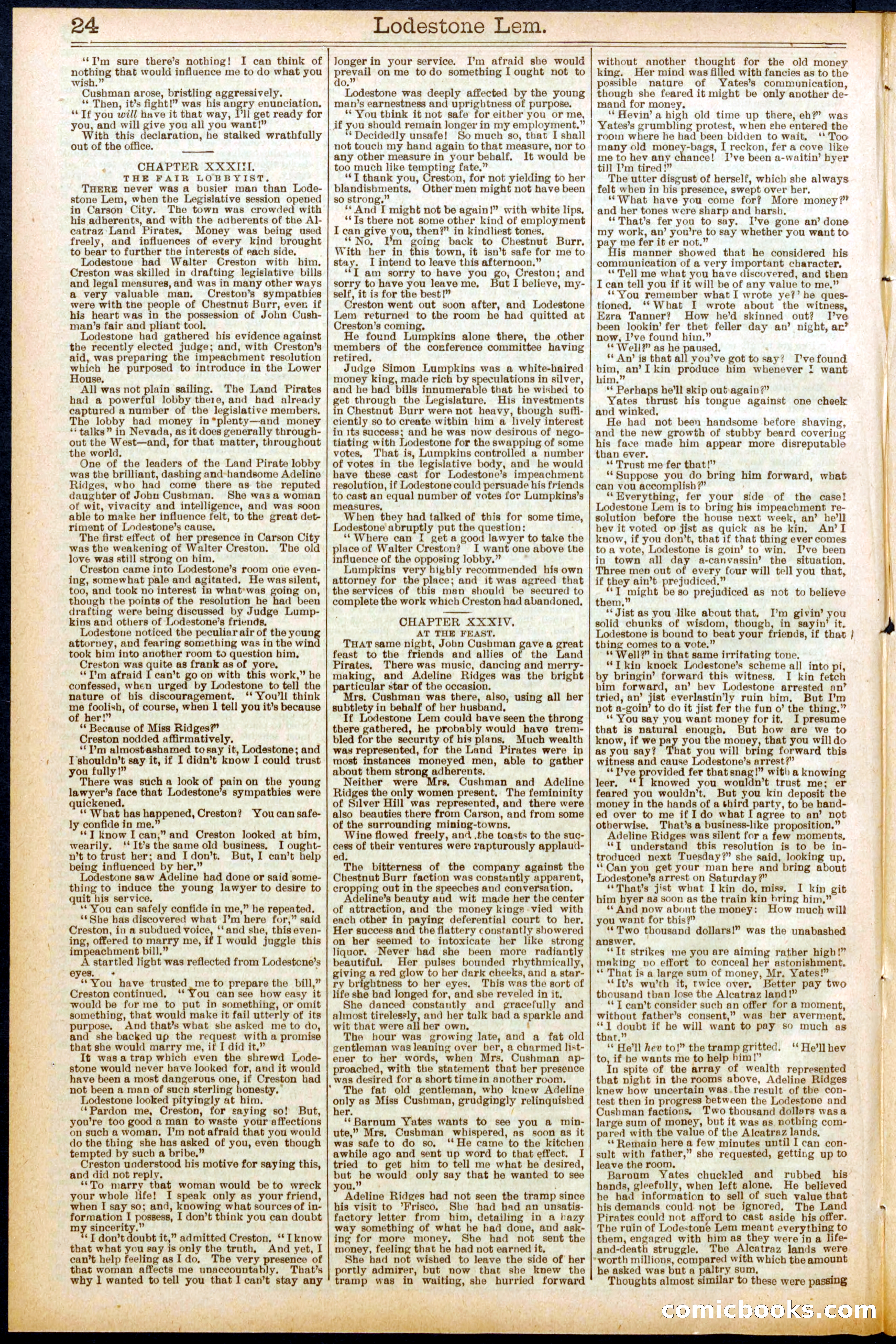 Beadle's Dime Library No. 709 — page 24 of 32