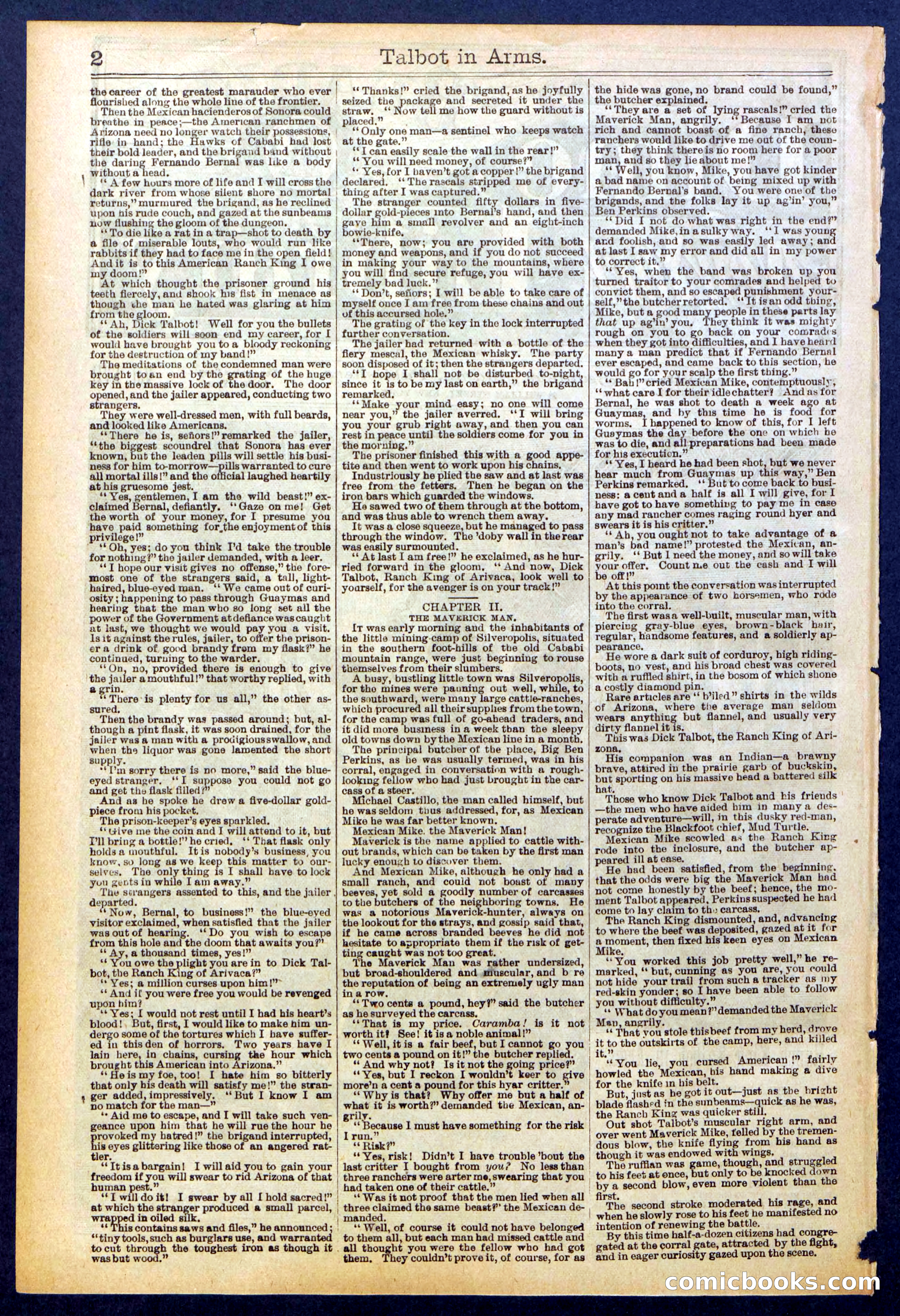 Beadle's New York Dime Library No. 741 — page 2 of 32