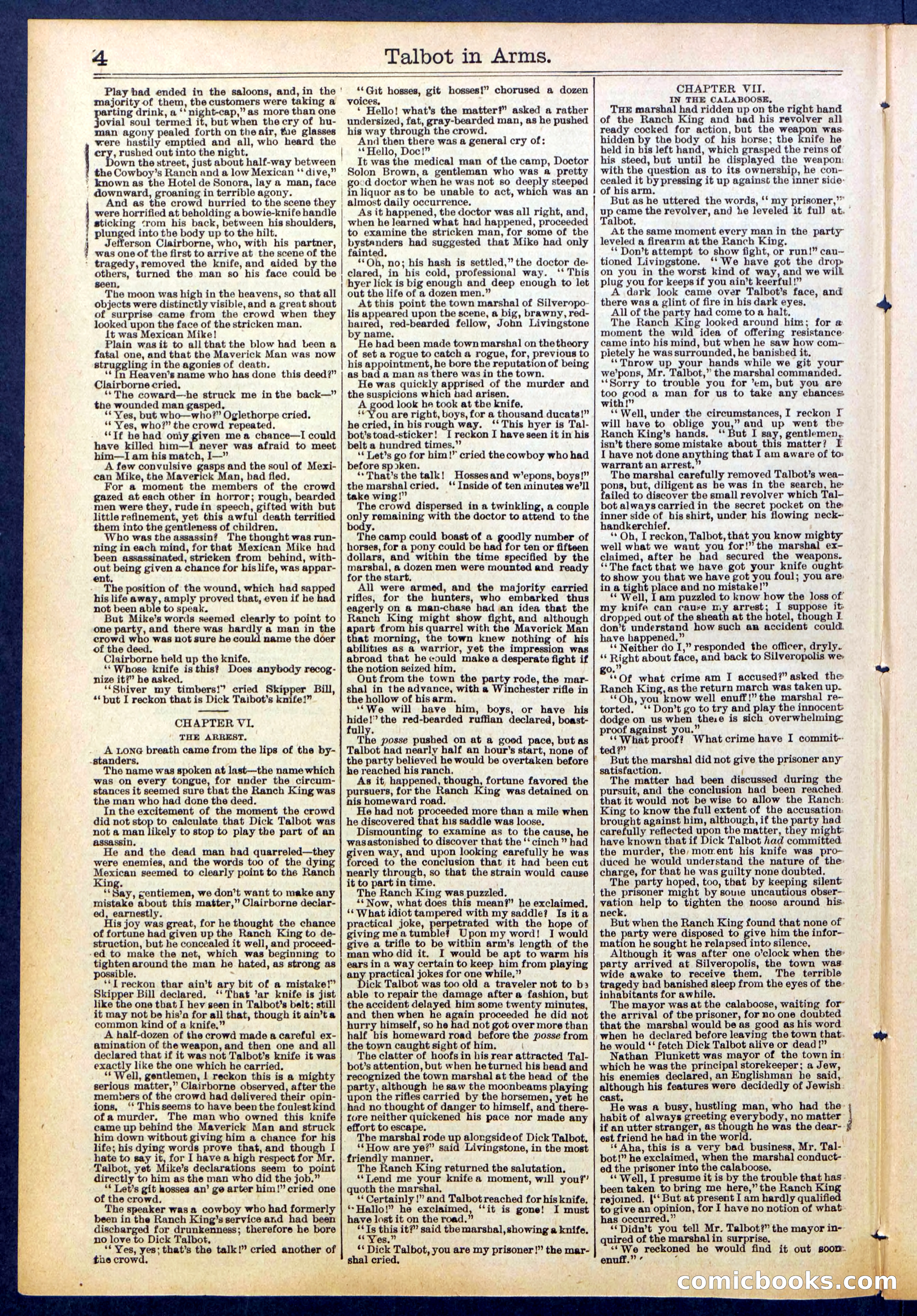 Beadle's New York Dime Library No. 741 — page 4 of 32