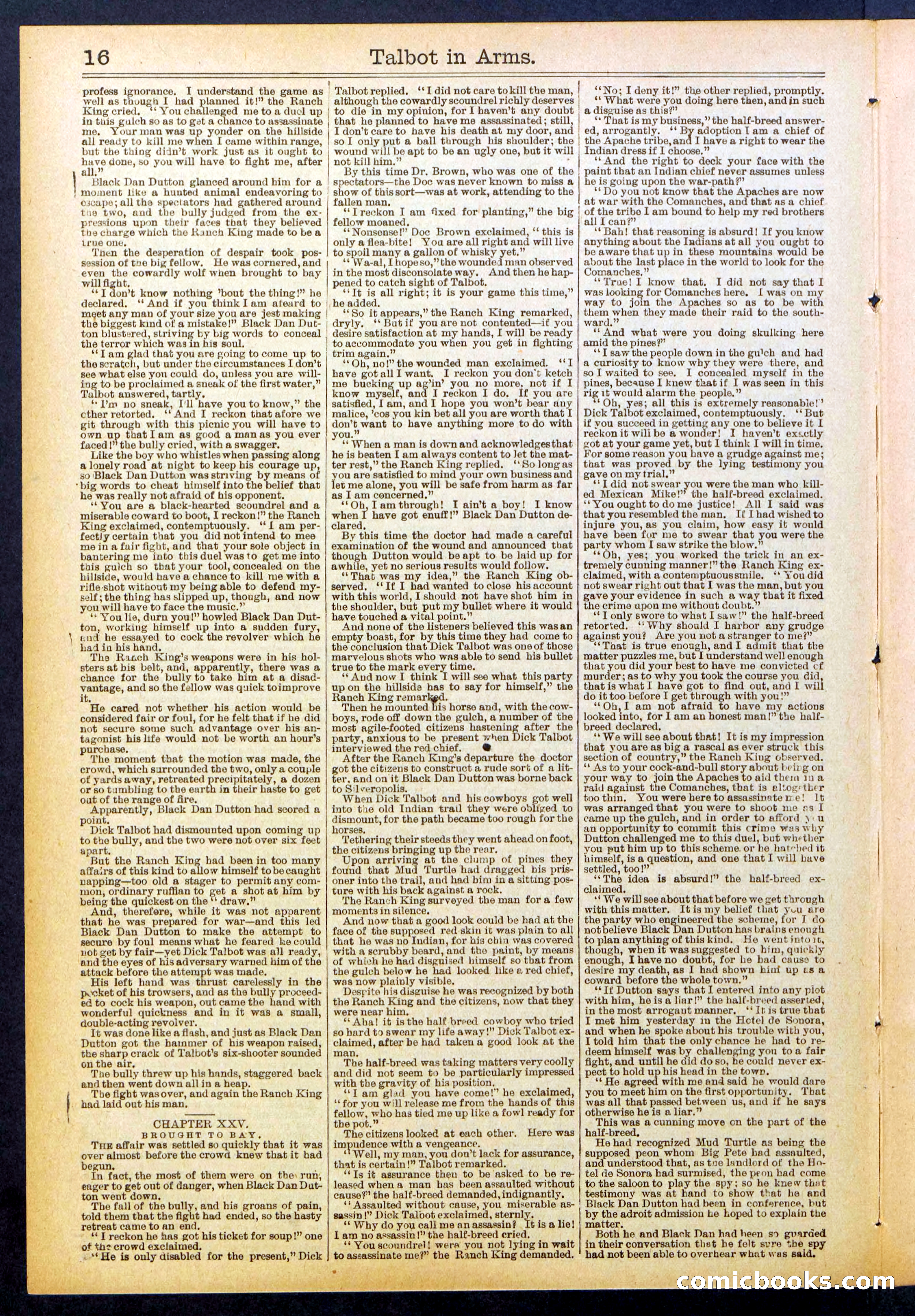 Beadle's New York Dime Library No. 741 — page 16 of 32