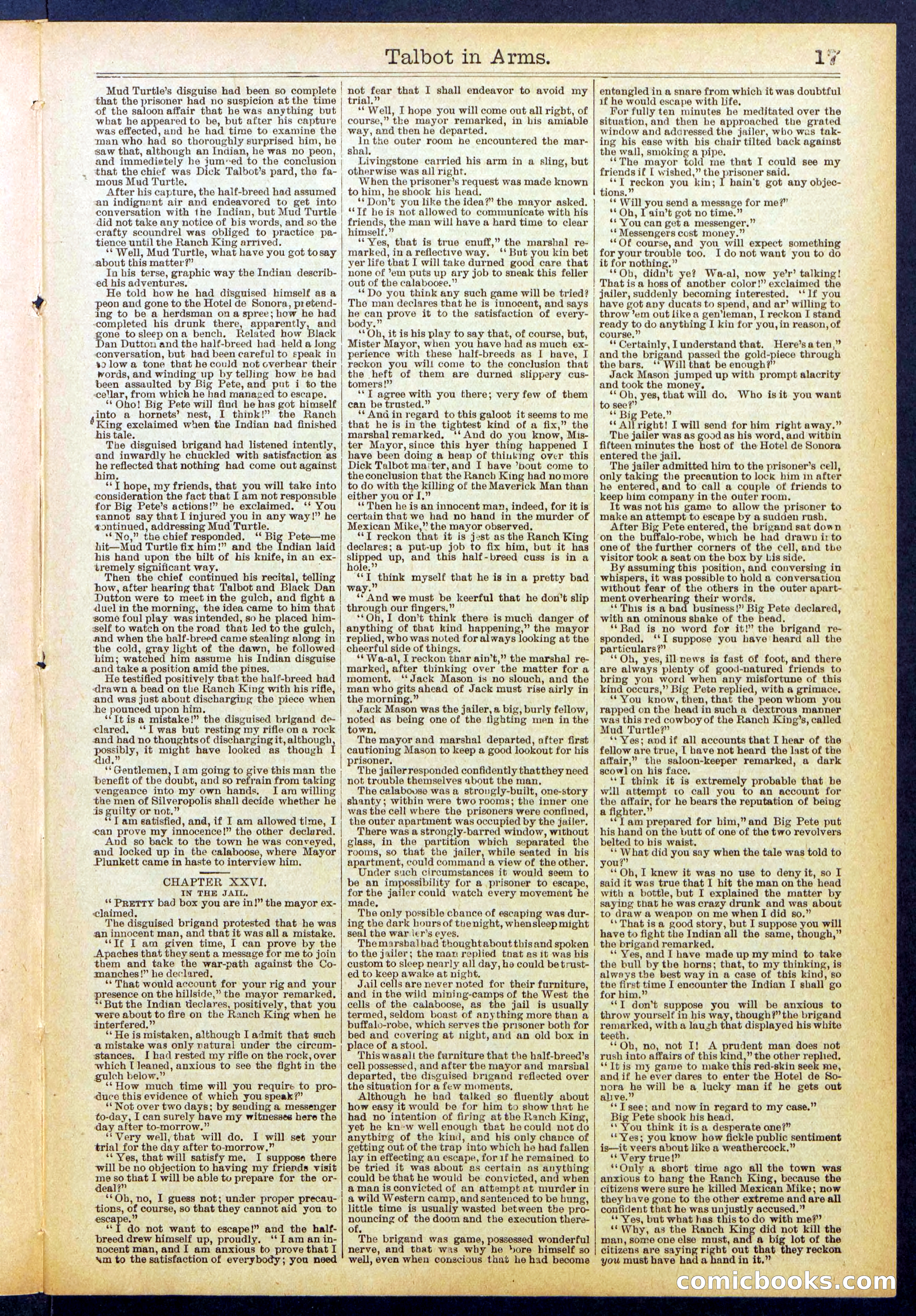 Beadle's New York Dime Library No. 741 — page 17 of 32