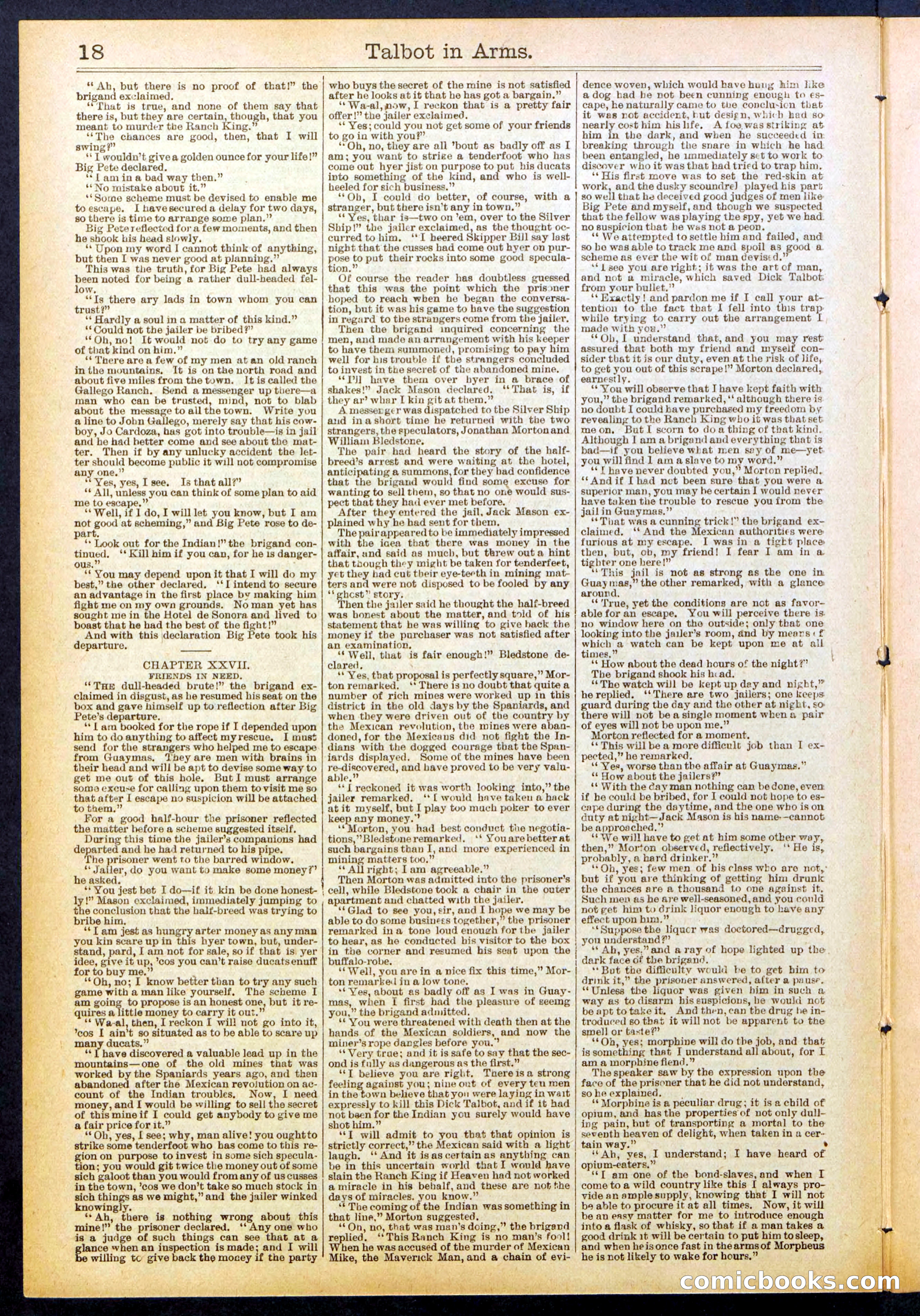Beadle's New York Dime Library No. 741 — page 18 of 32