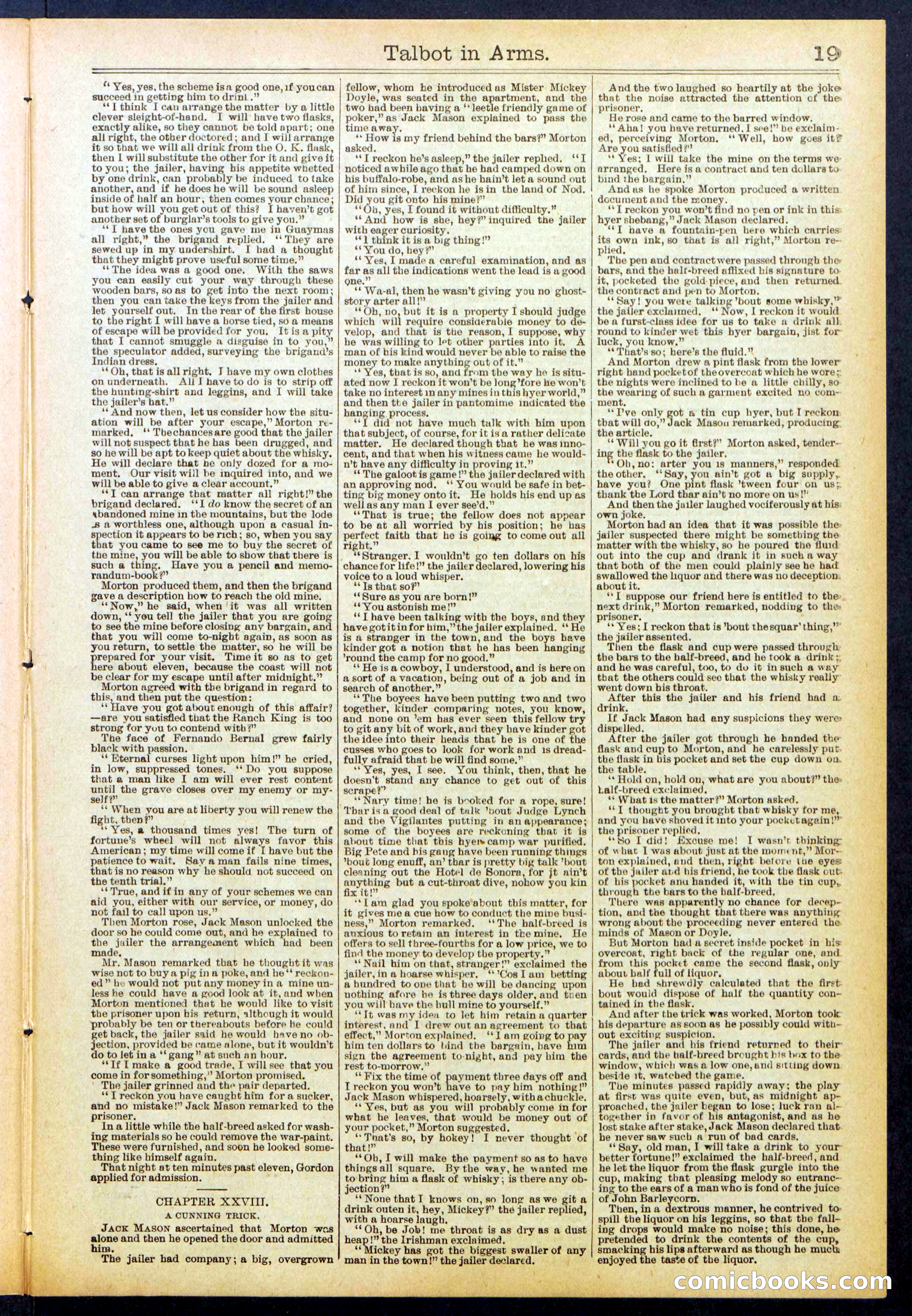 Beadle's New York Dime Library No. 741 — page 19 of 32