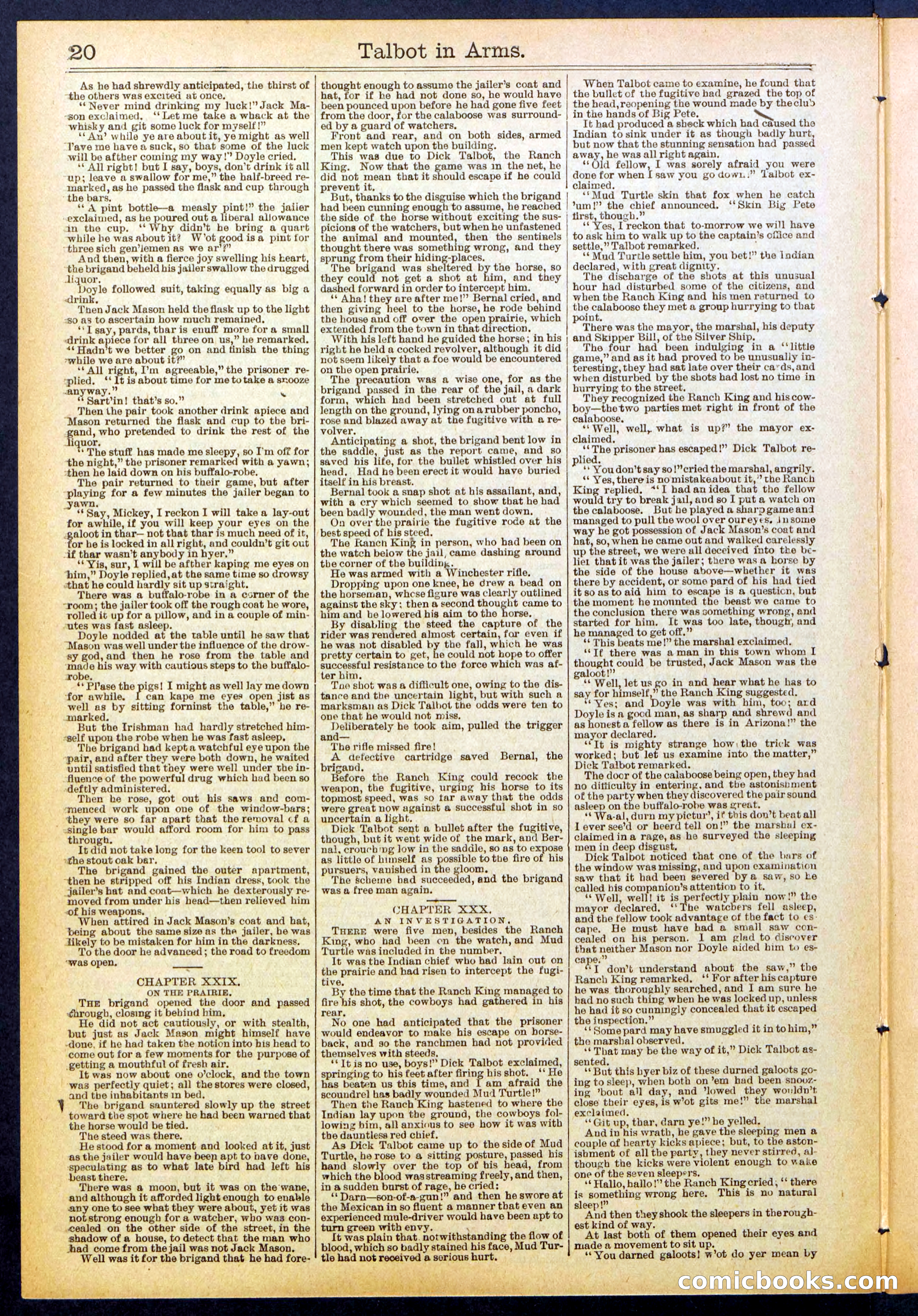 Beadle's New York Dime Library No. 741 — page 20 of 32