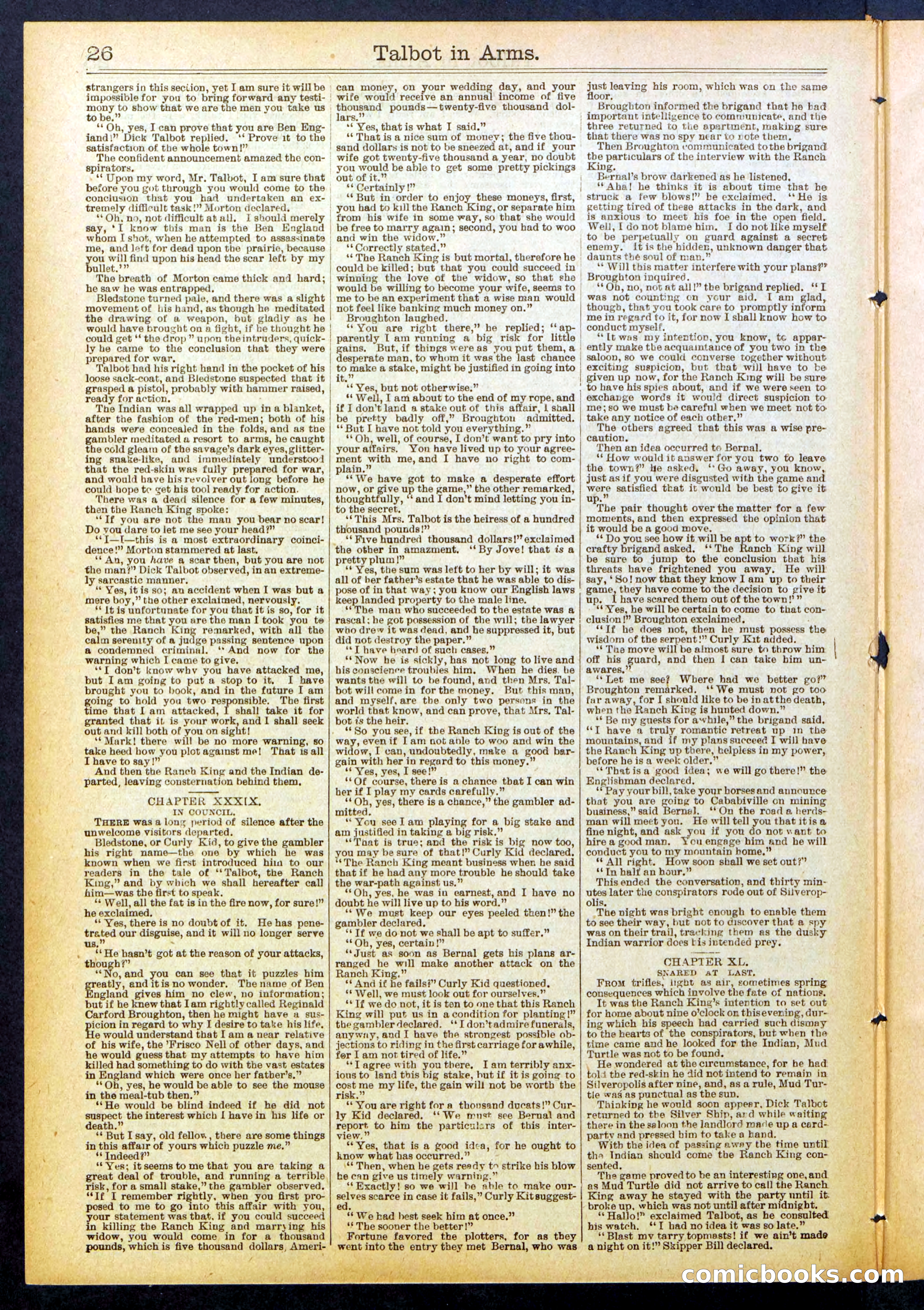 Beadle's New York Dime Library No. 741 — page 26 of 32