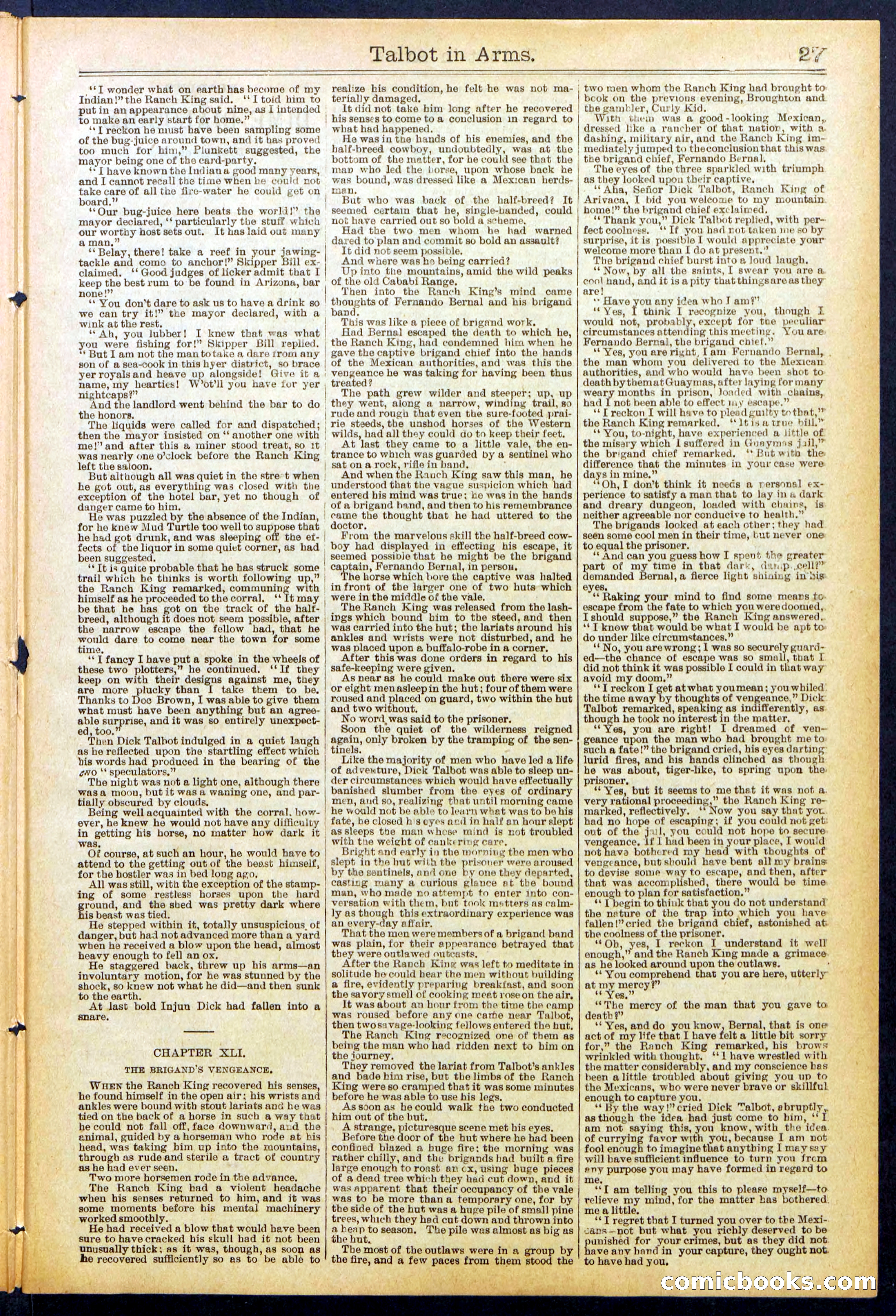 Beadle's New York Dime Library No. 741 — page 27 of 32
