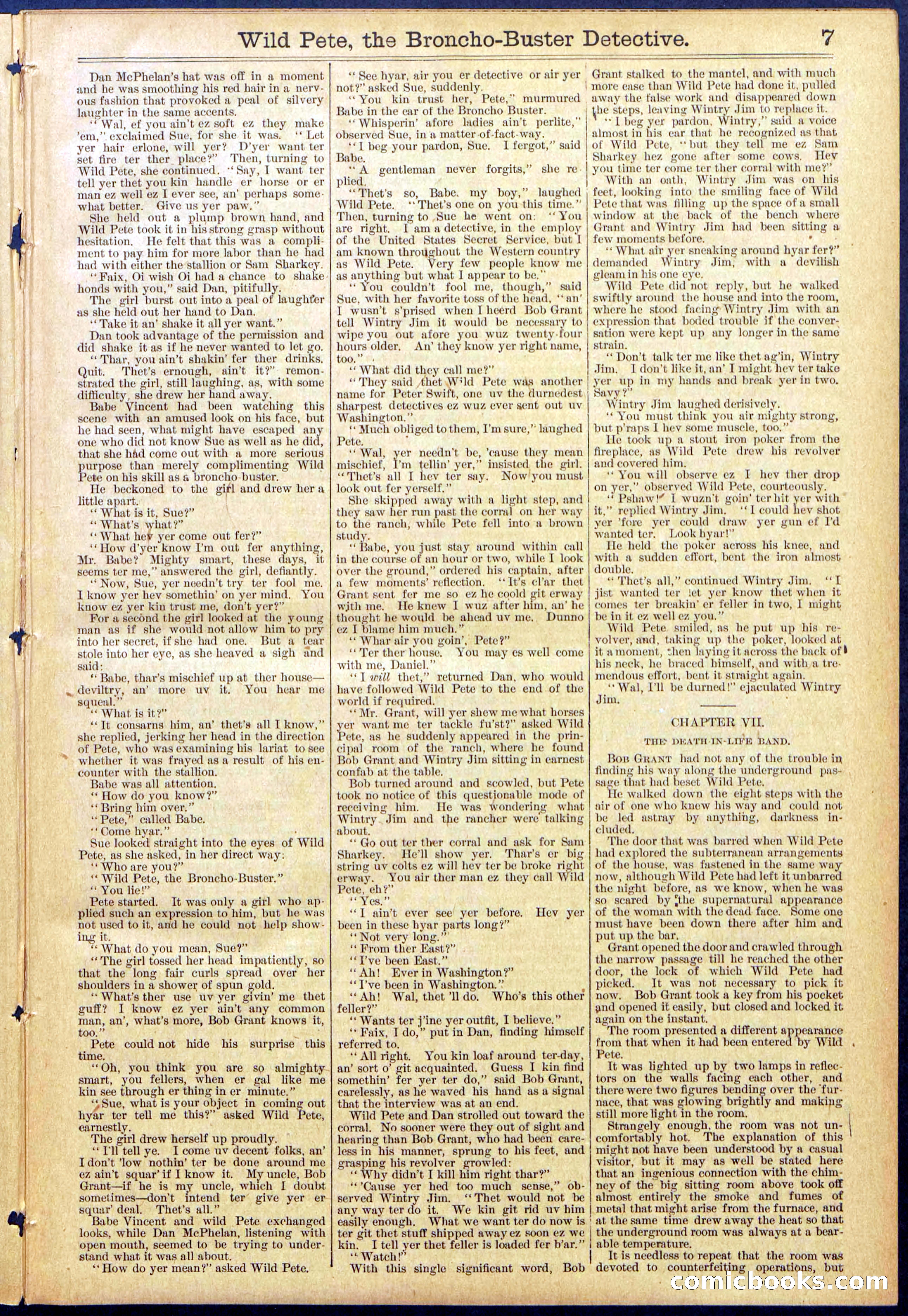 Beadle's Dime Library No. 755 — page 7 of 32