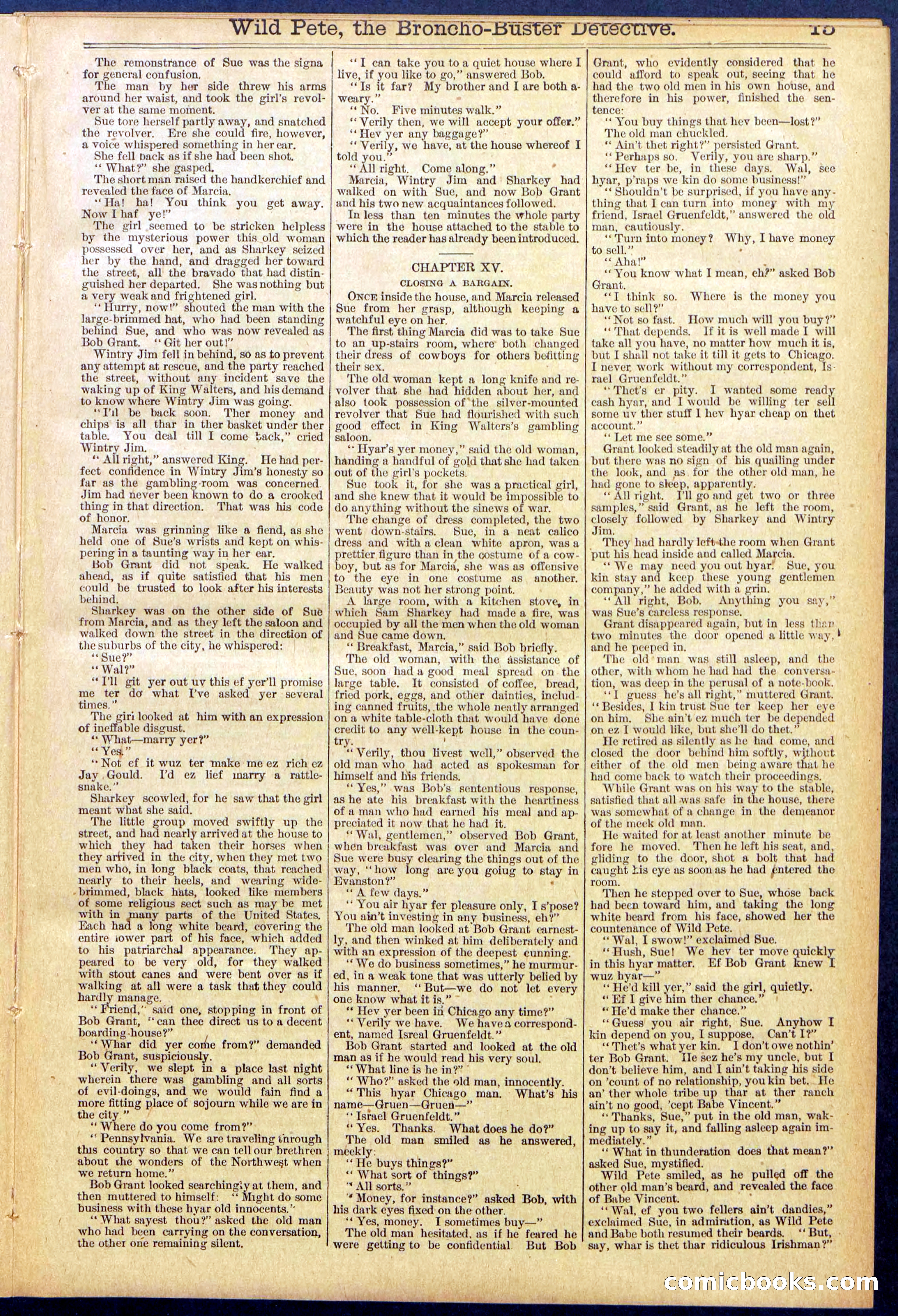Beadle's Dime Library No. 755 — page 15 of 32
