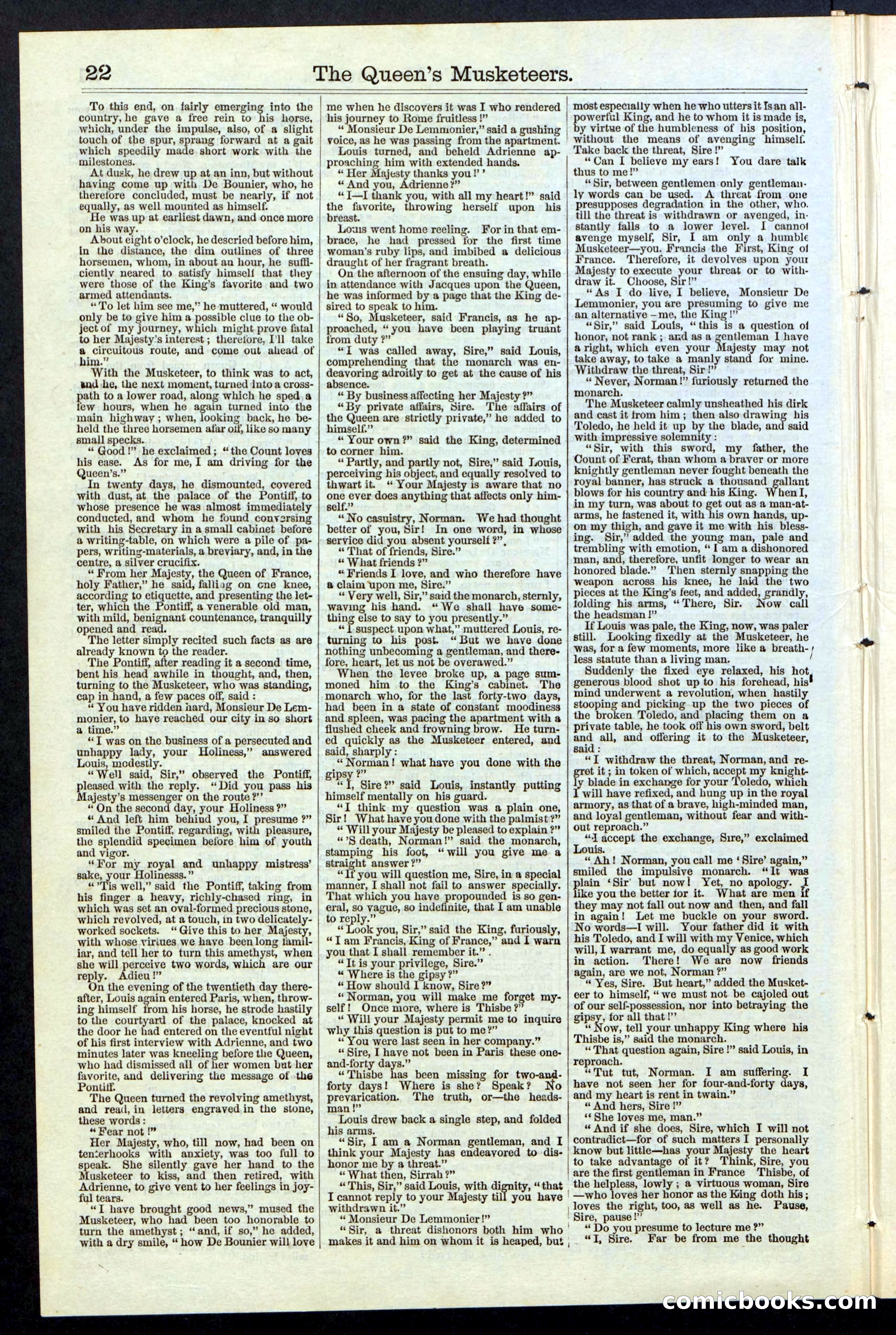Beadle's New York Dime Library, No. 76 — page 22 of 32
