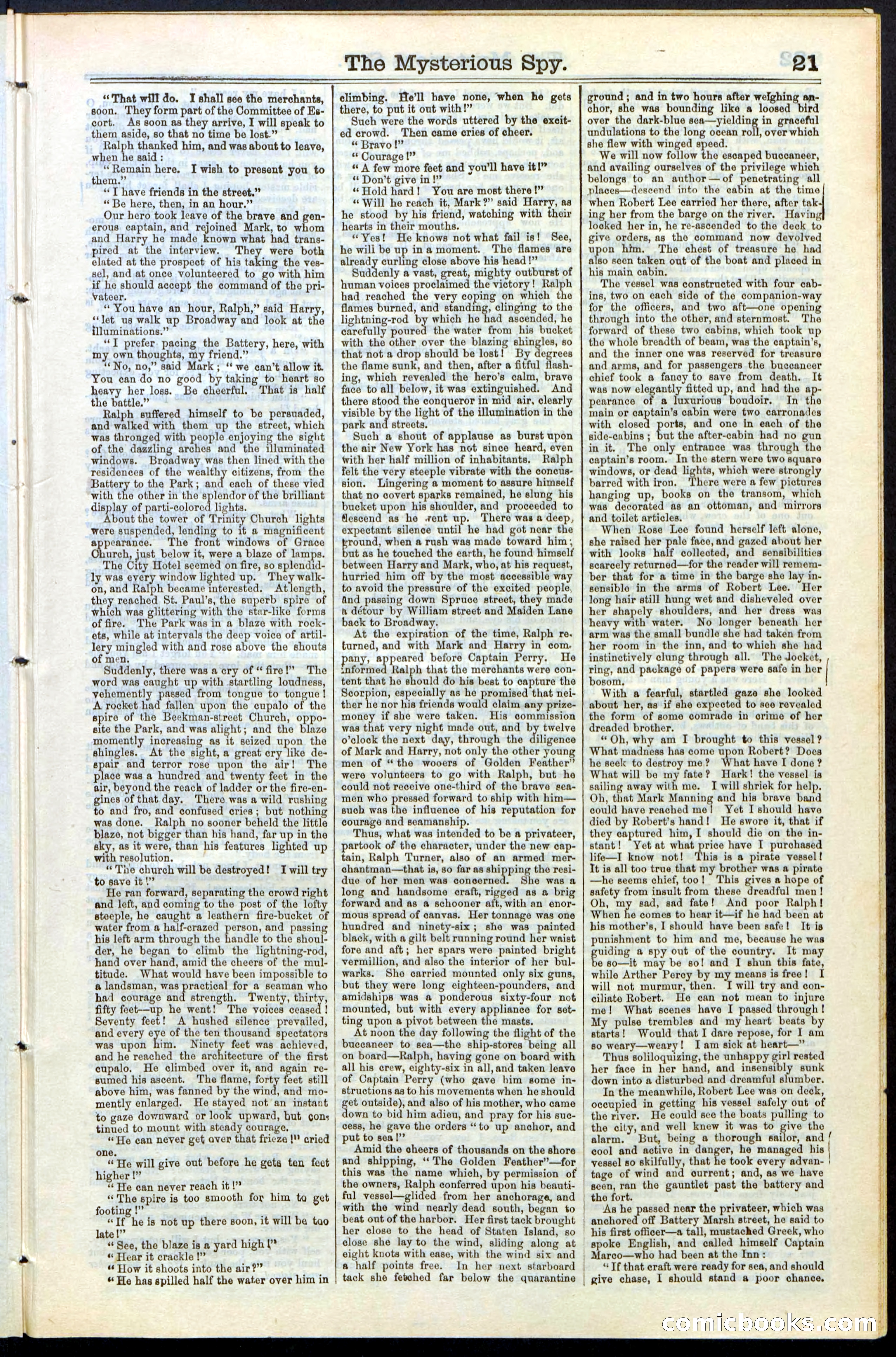 Beadle's New York Dime Library No. 78 — page 21 of 32