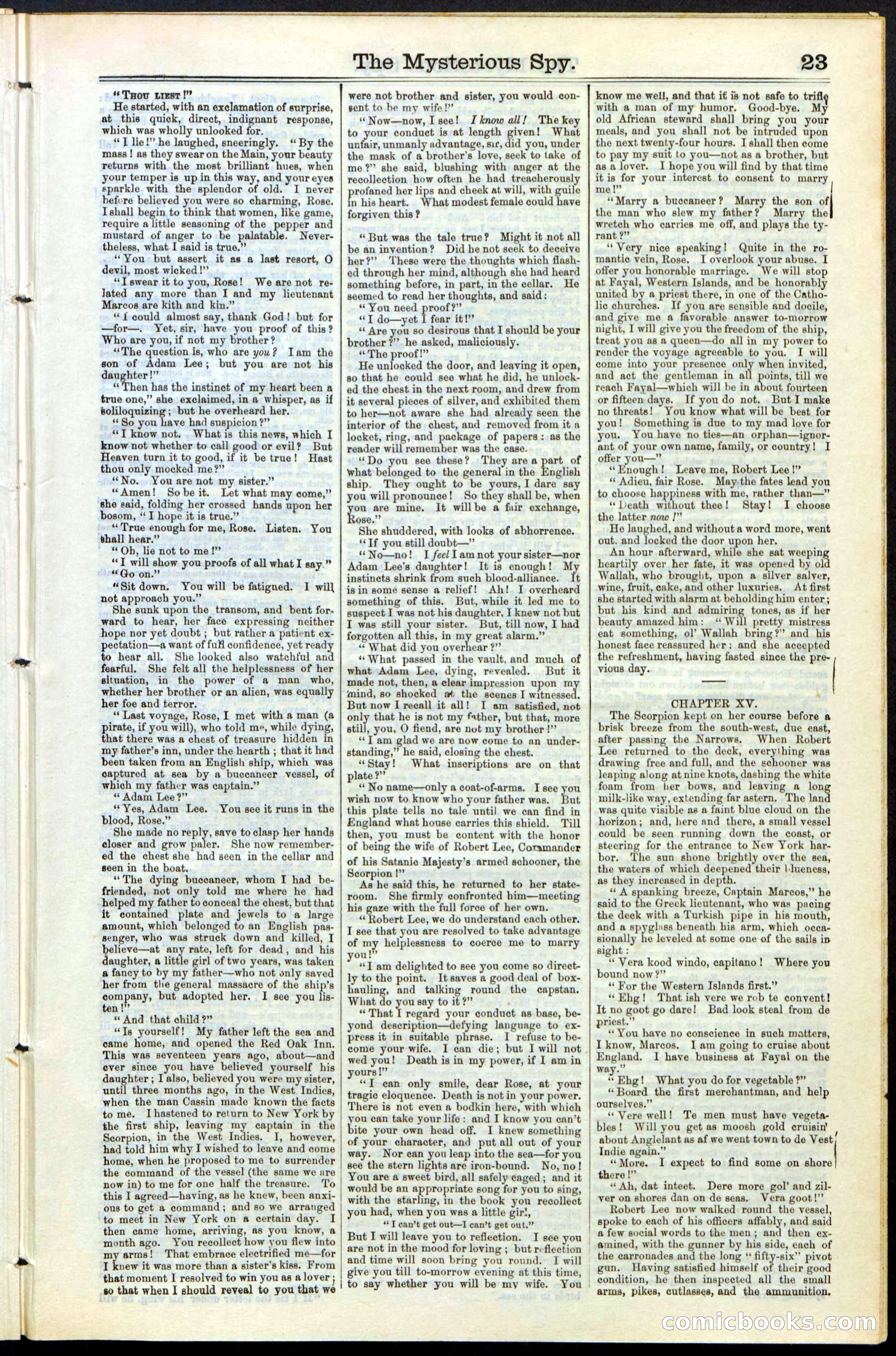 Beadle's New York Dime Library No. 78 — page 23 of 32
