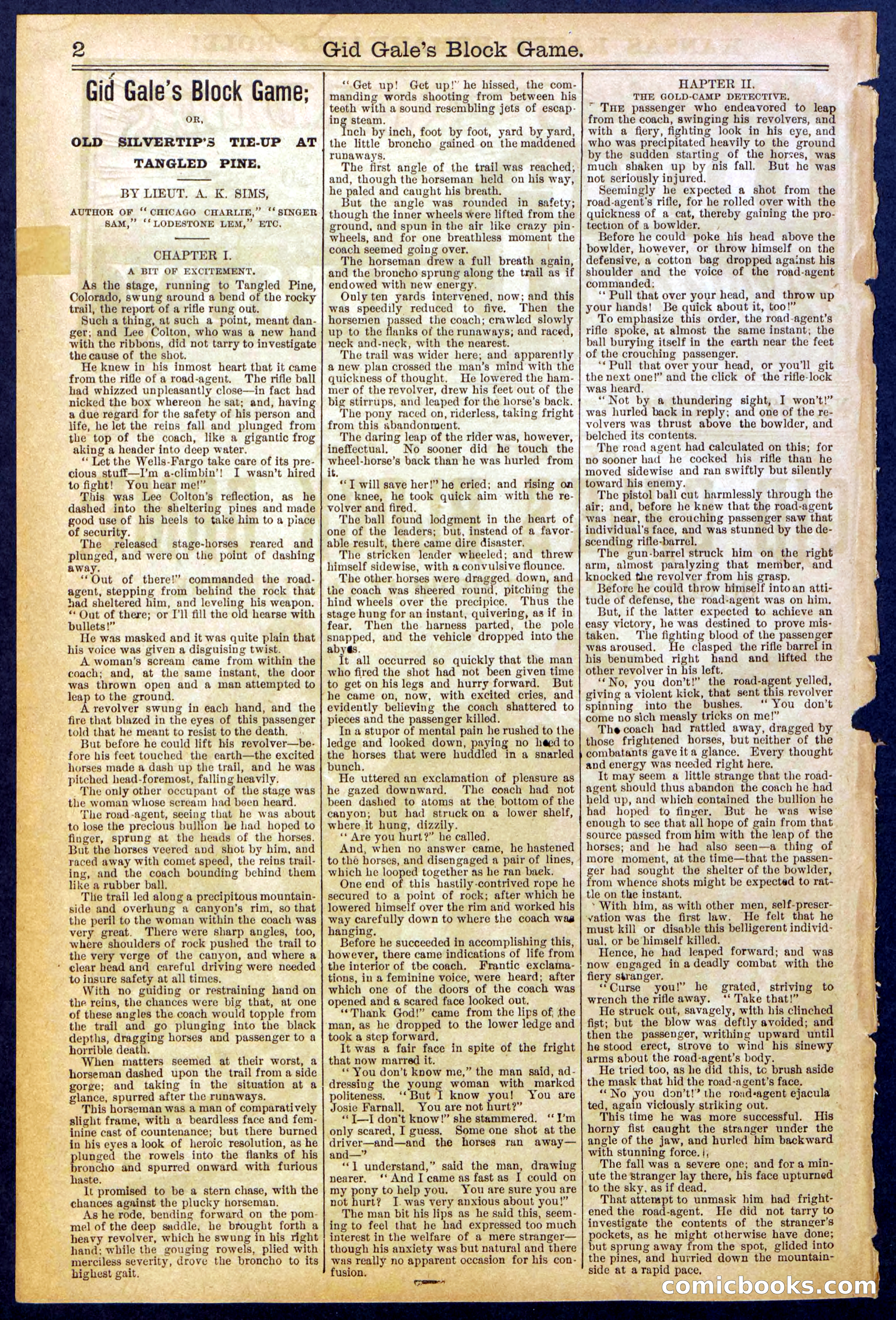 Beadle's New York Dime Library No. 832 — page 2 of 32