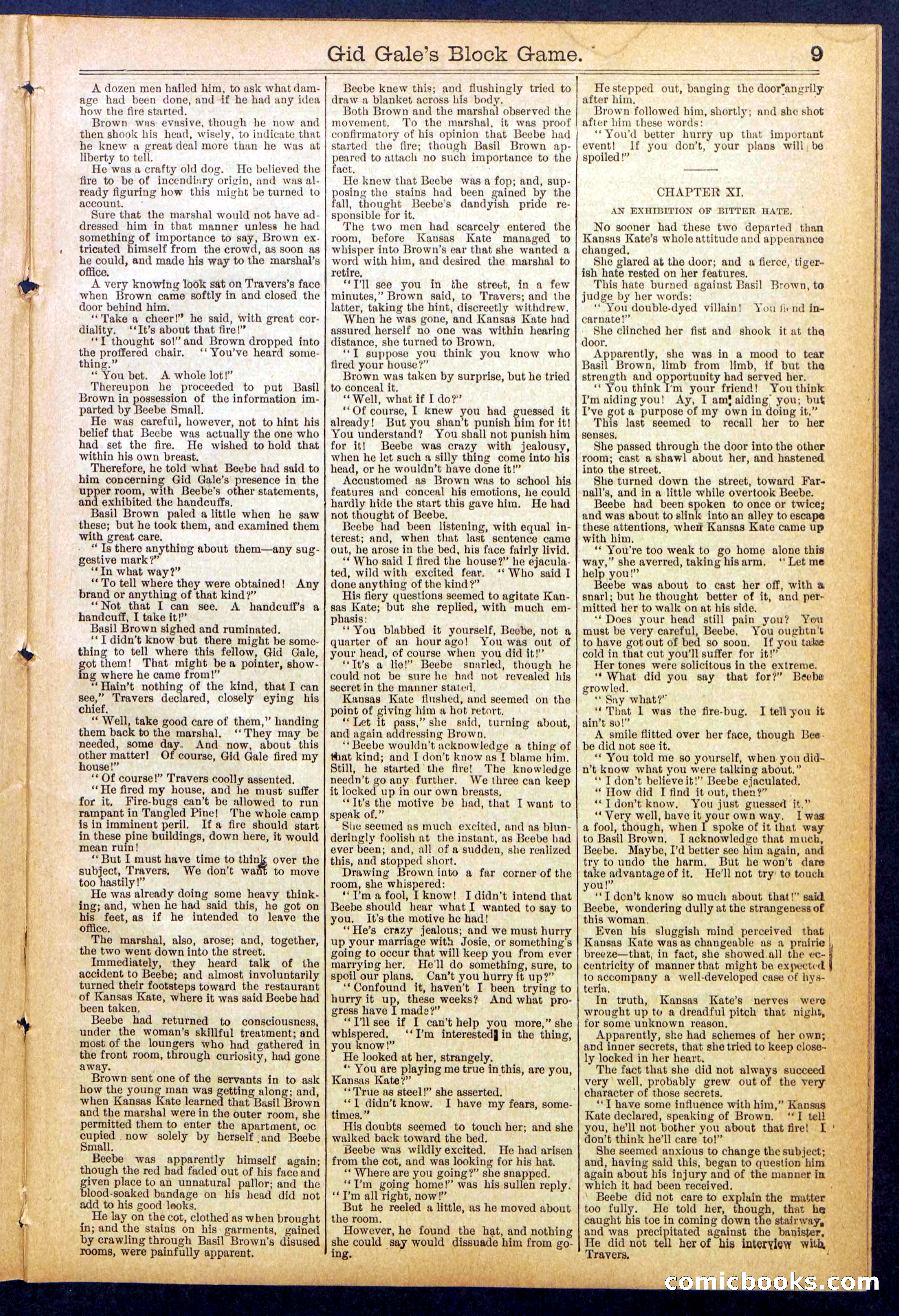 Beadle's New York Dime Library No. 832 — page 9 of 32