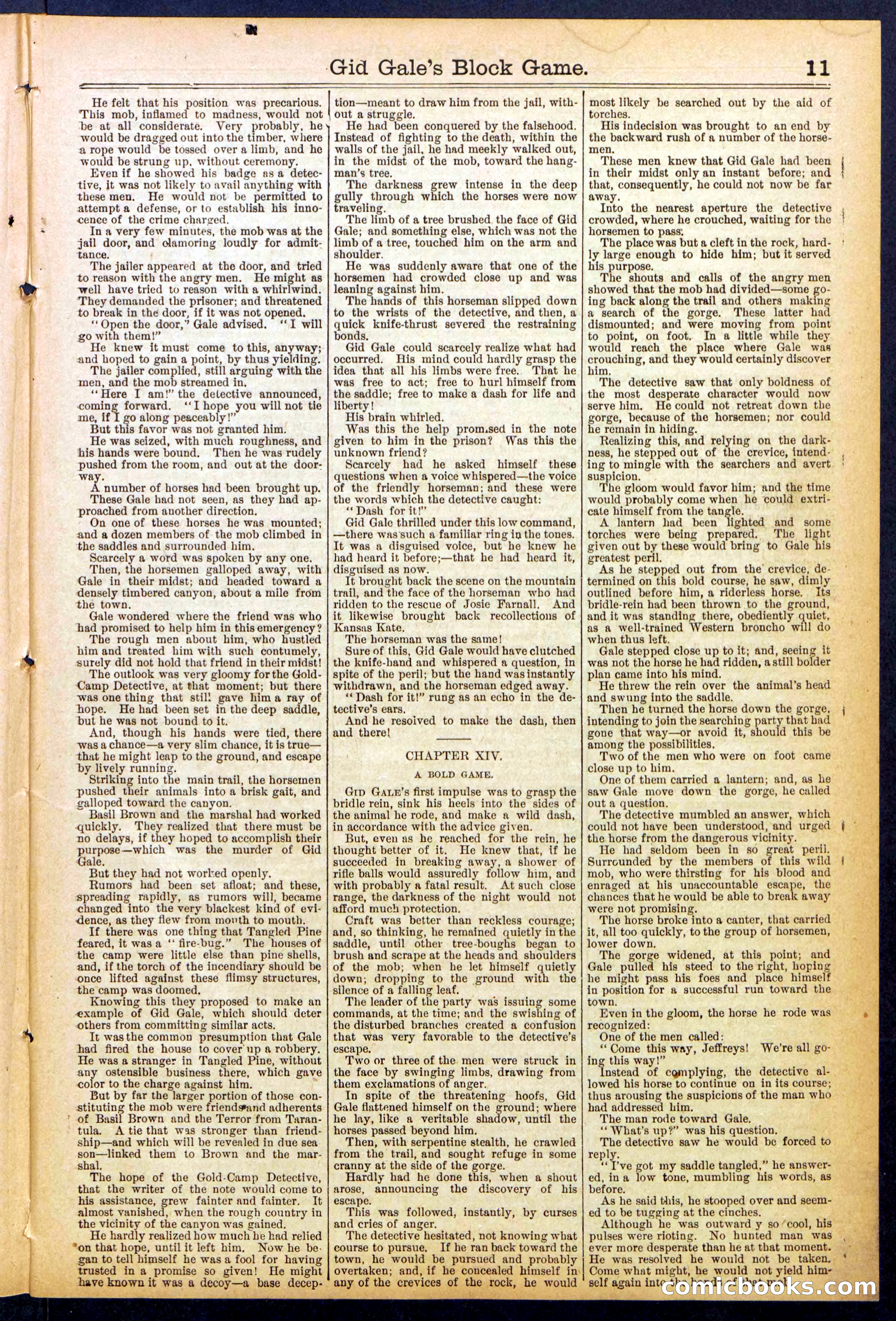Beadle's New York Dime Library No. 832 — page 11 of 32