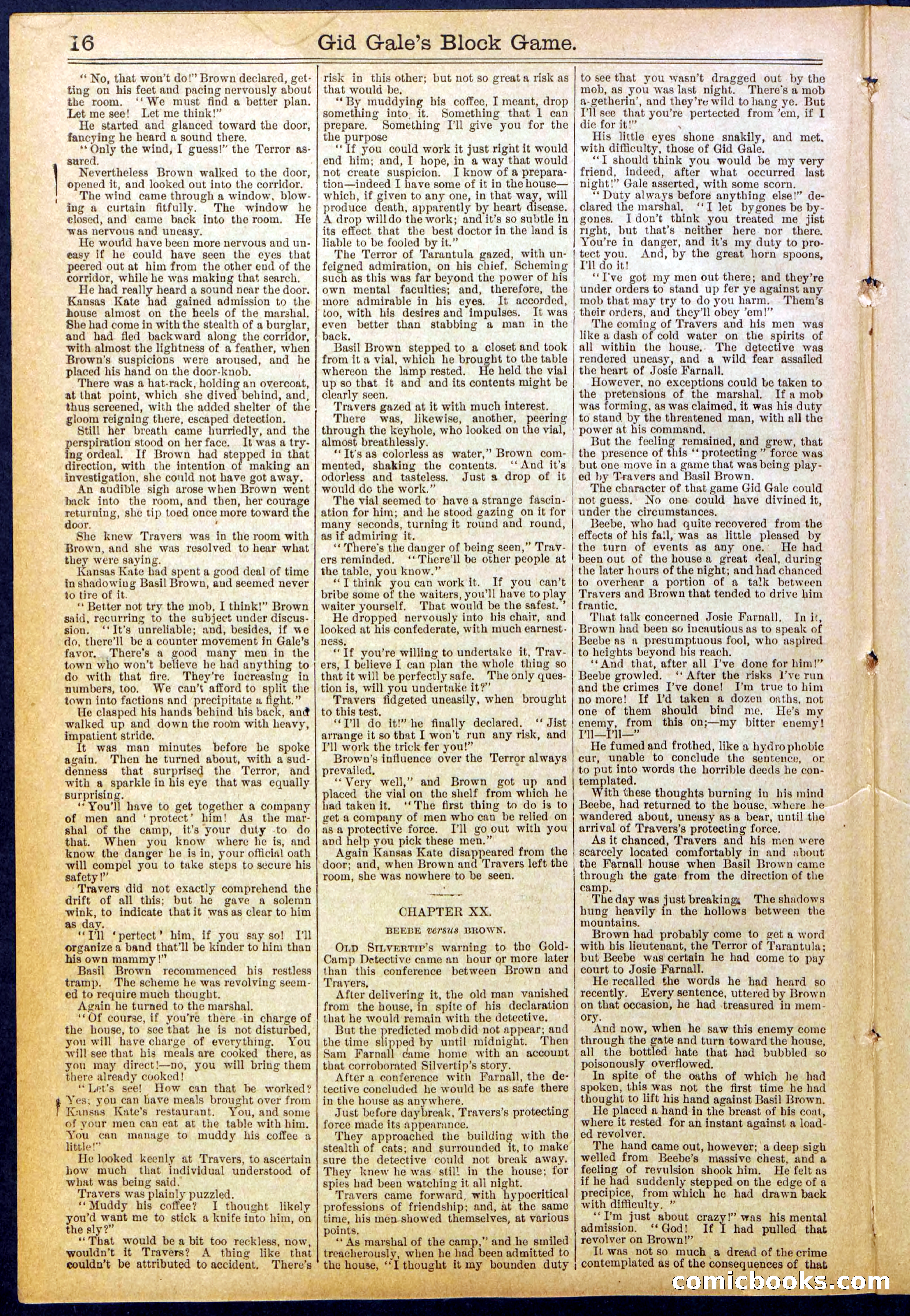 Beadle's New York Dime Library No. 832 — page 16 of 32