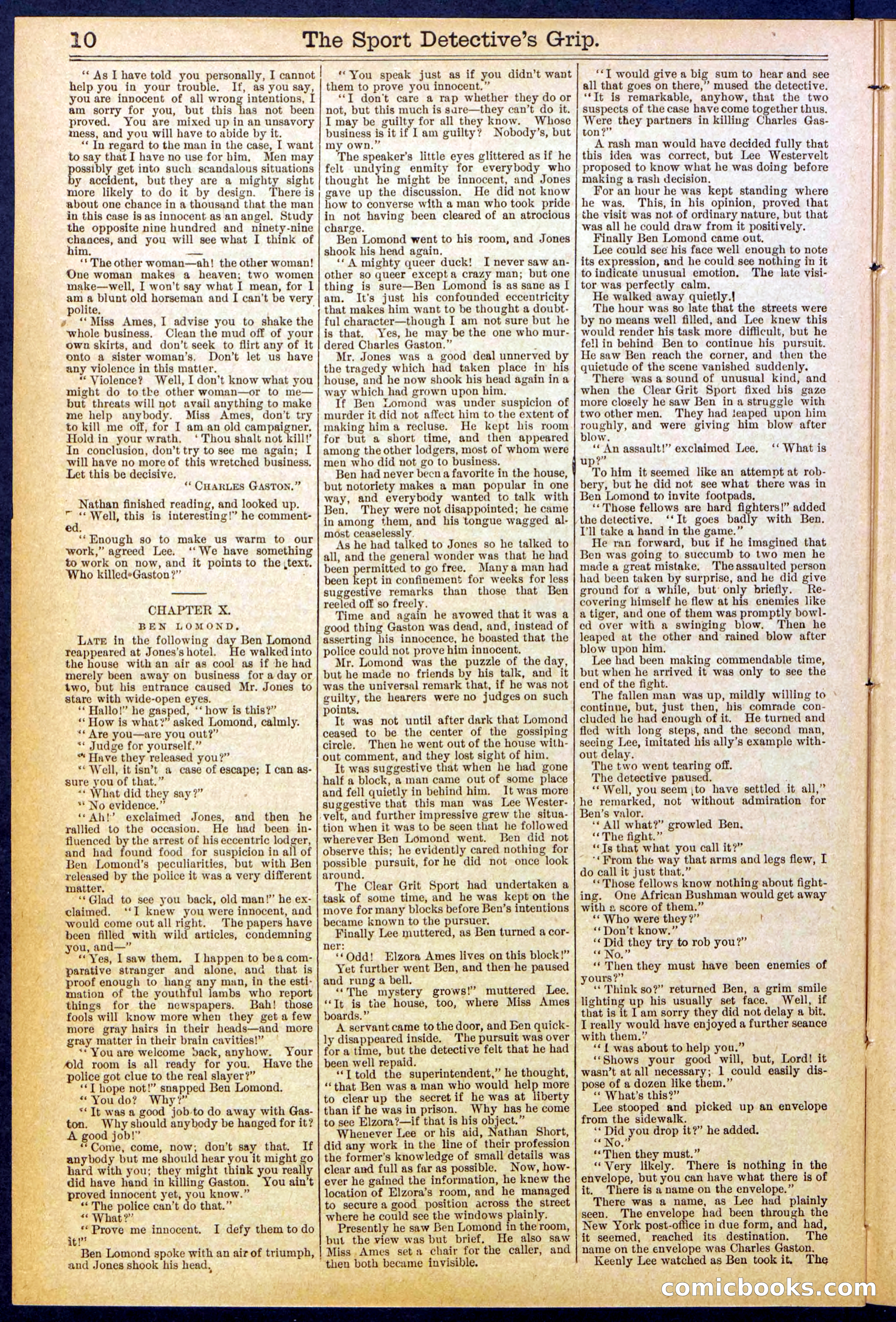 Beadle's New York Dime Library No. 833 — page 10 of 32