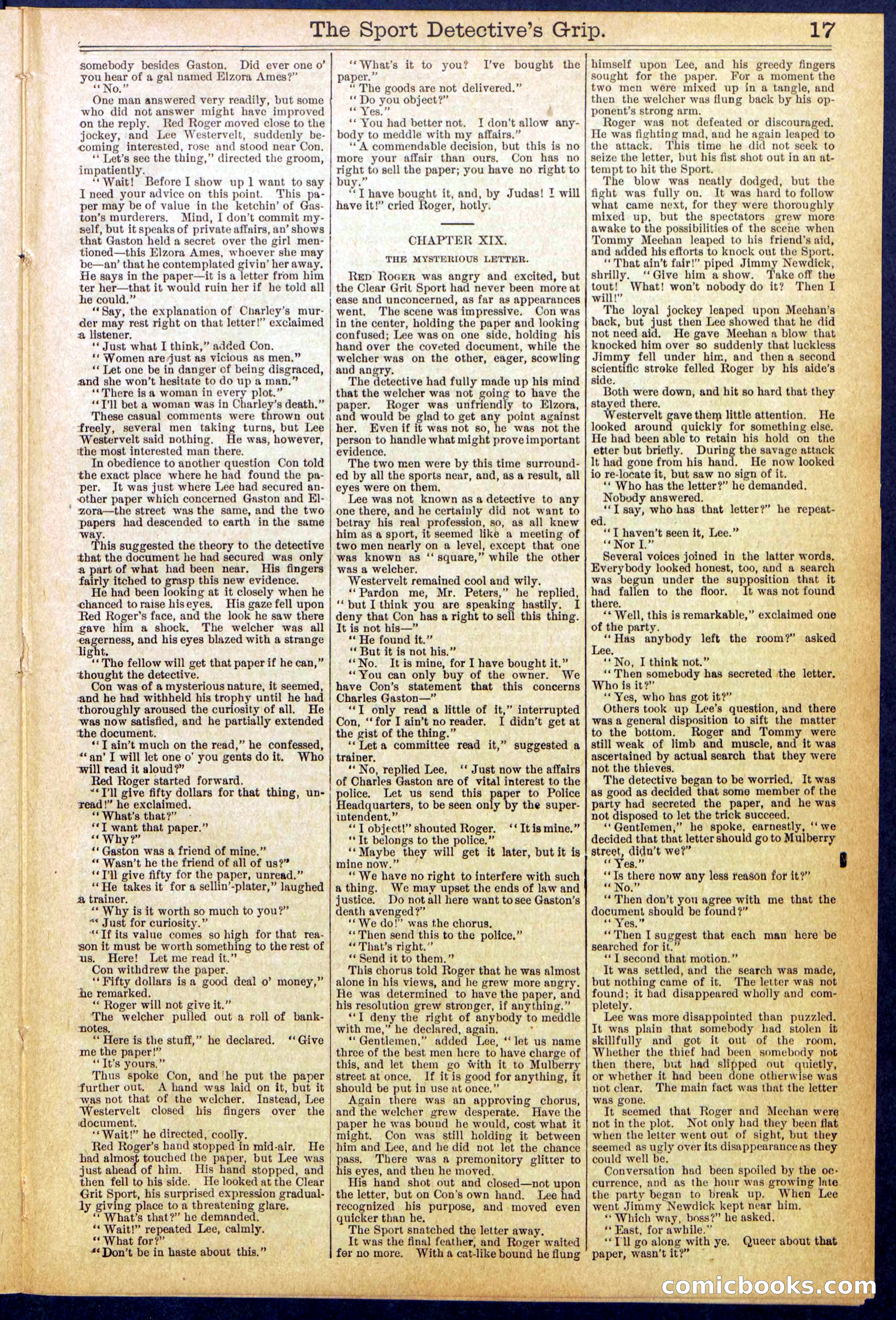 Beadle's New York Dime Library No. 833 — page 17 of 32