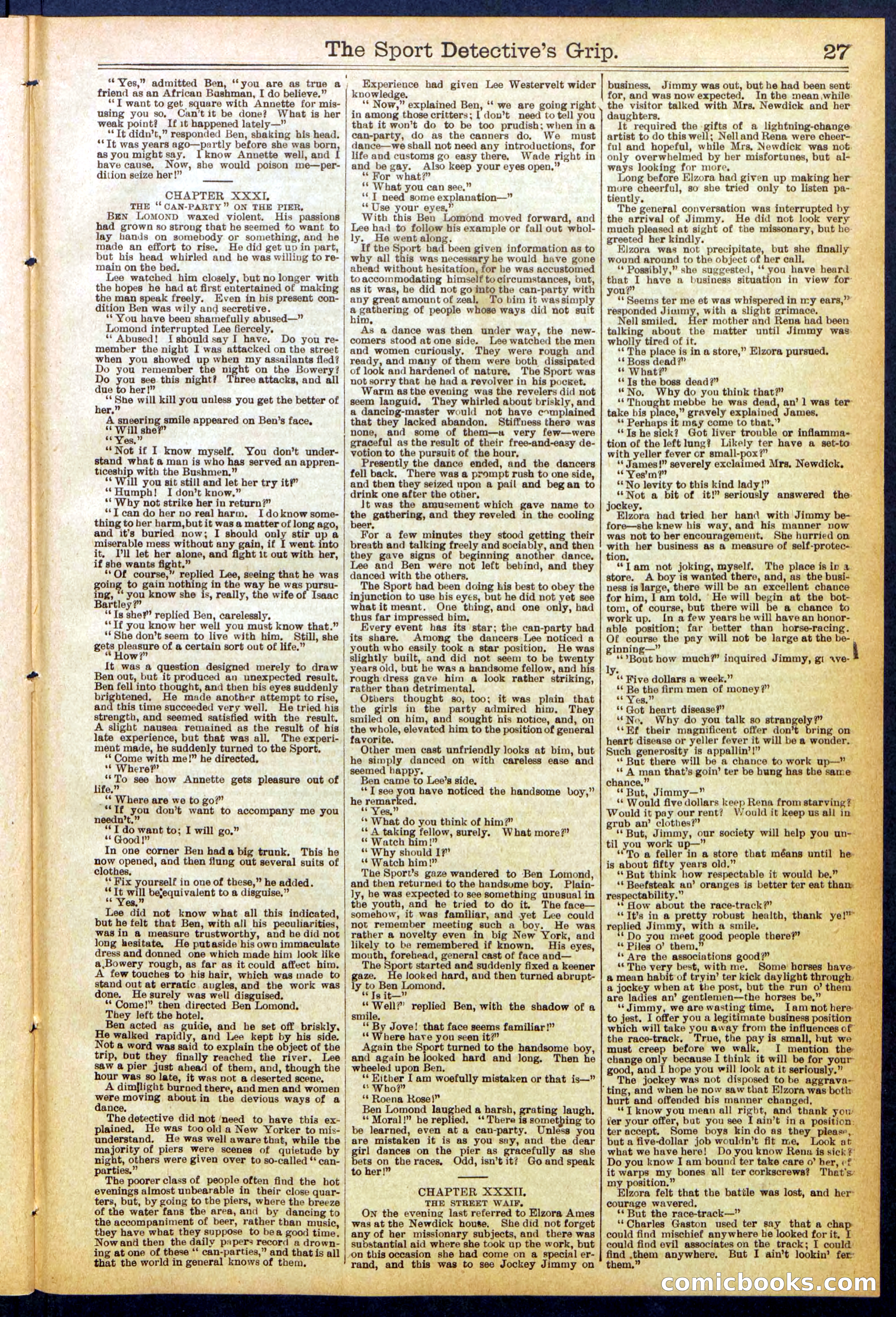 Beadle's New York Dime Library No. 833 — page 27 of 32