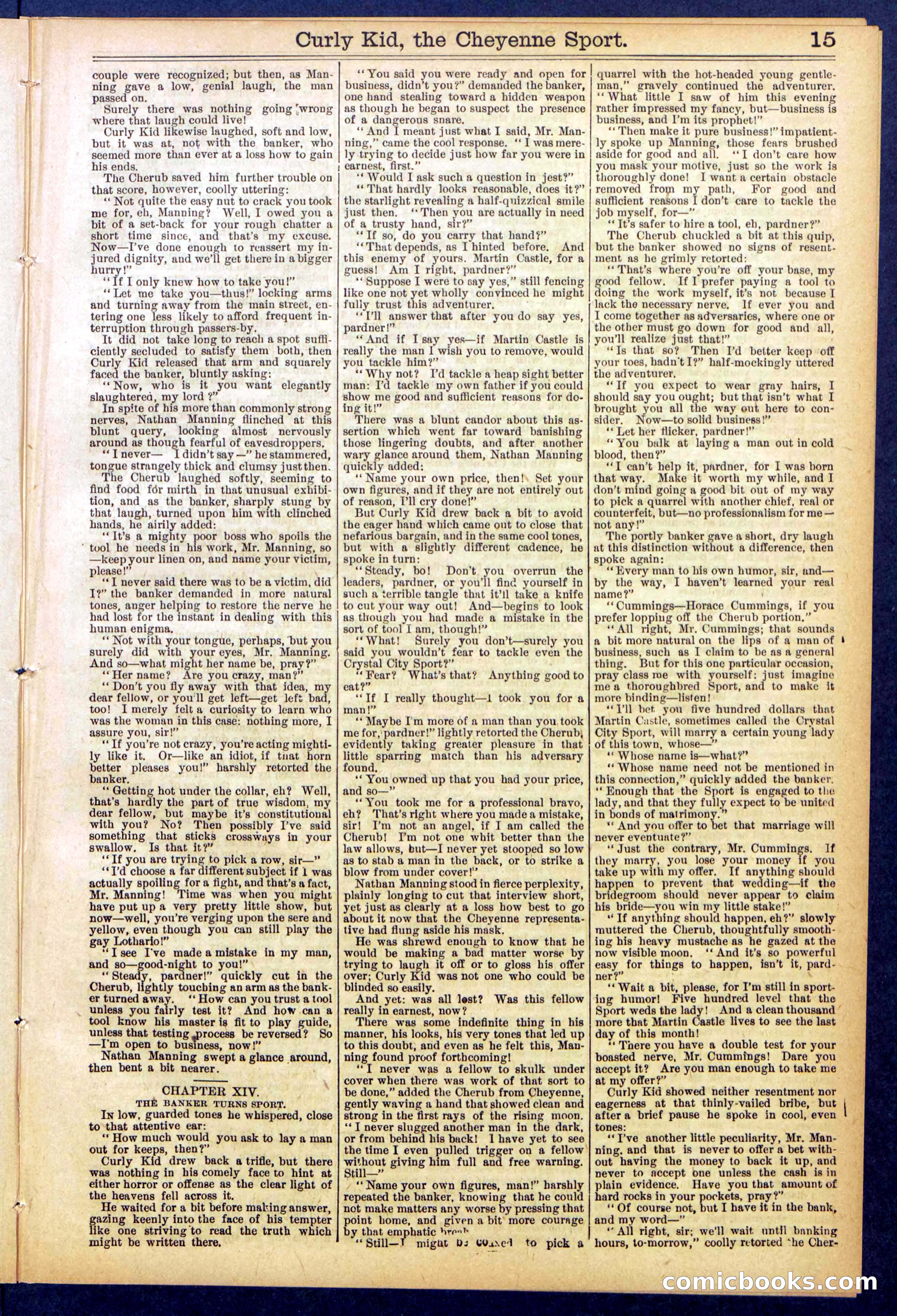 Beadle's New York Dime Library, No. 837 — page 15 of 32