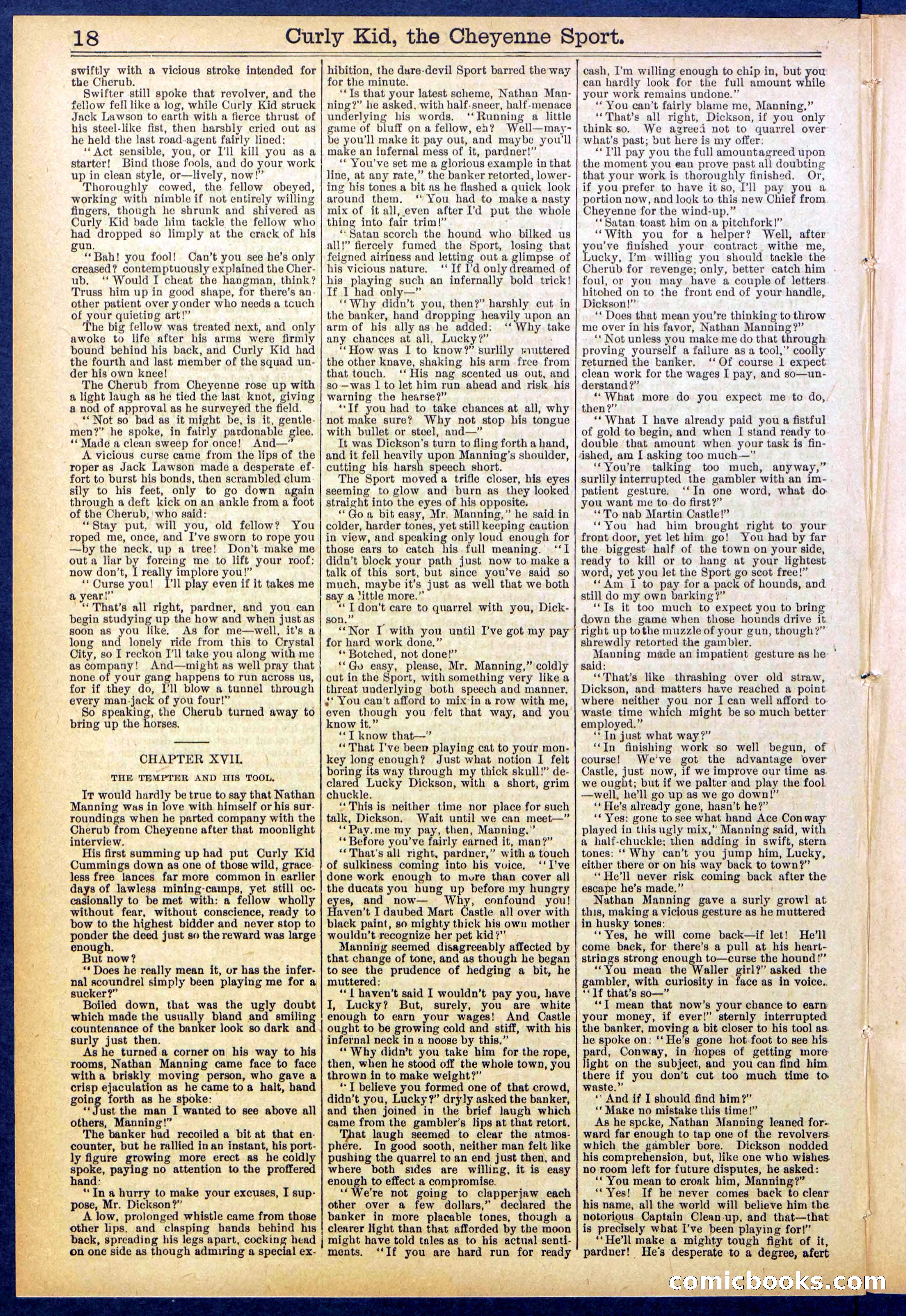 Beadle's New York Dime Library, No. 837 — page 18 of 32