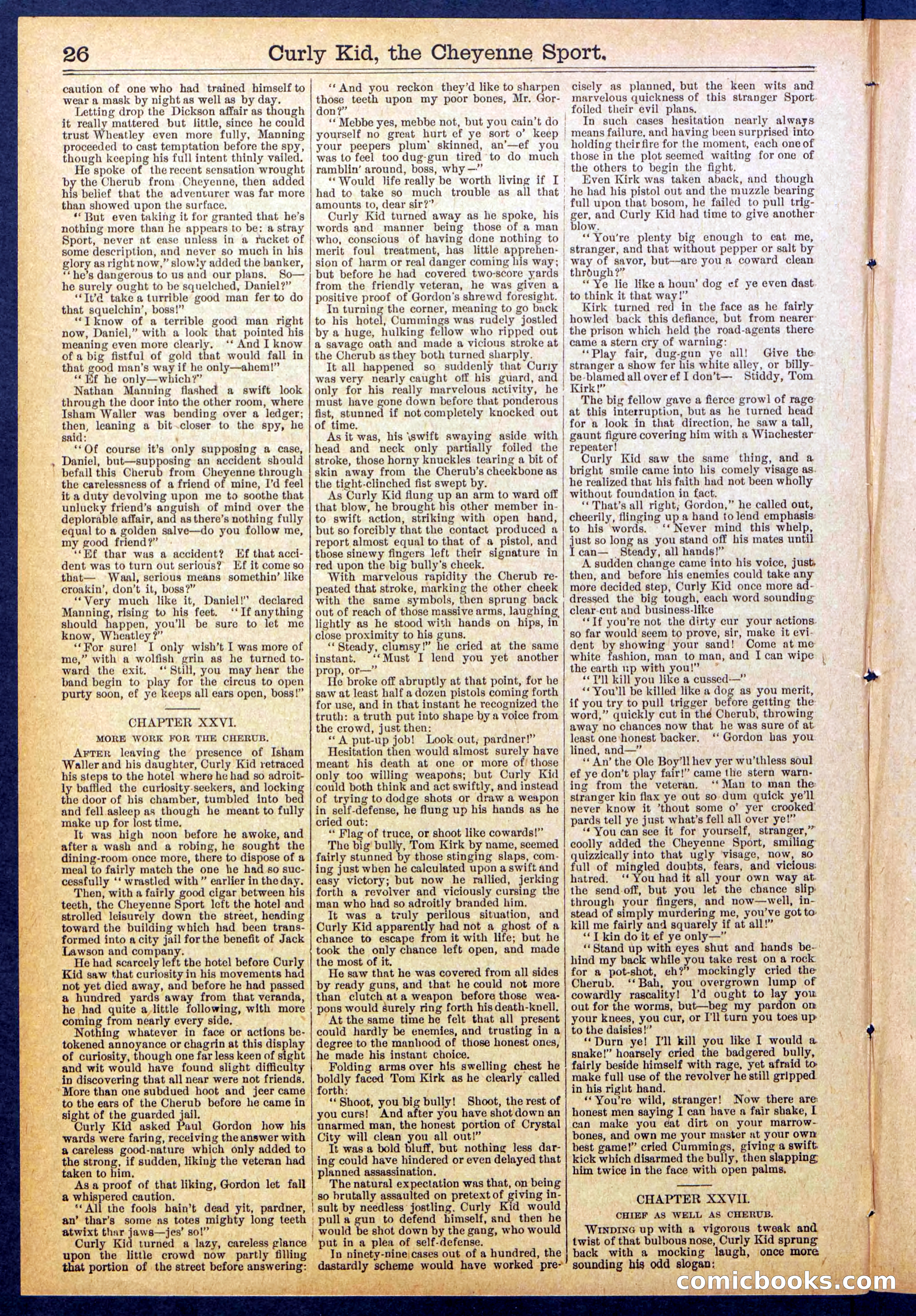 Beadle's New York Dime Library, No. 837 — page 26 of 32