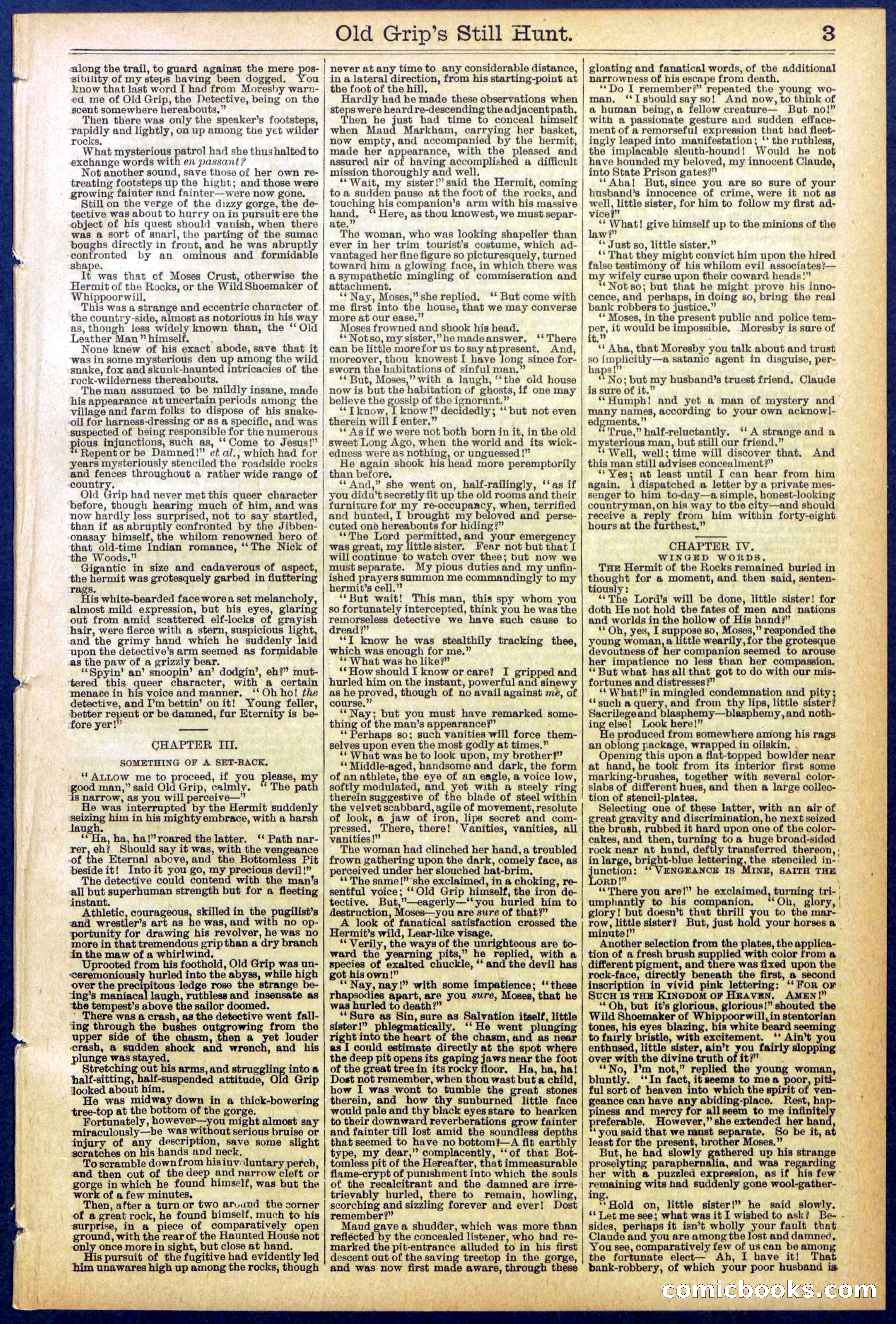 Beadle's New York Dime Library No. 838 — page 3 of 32