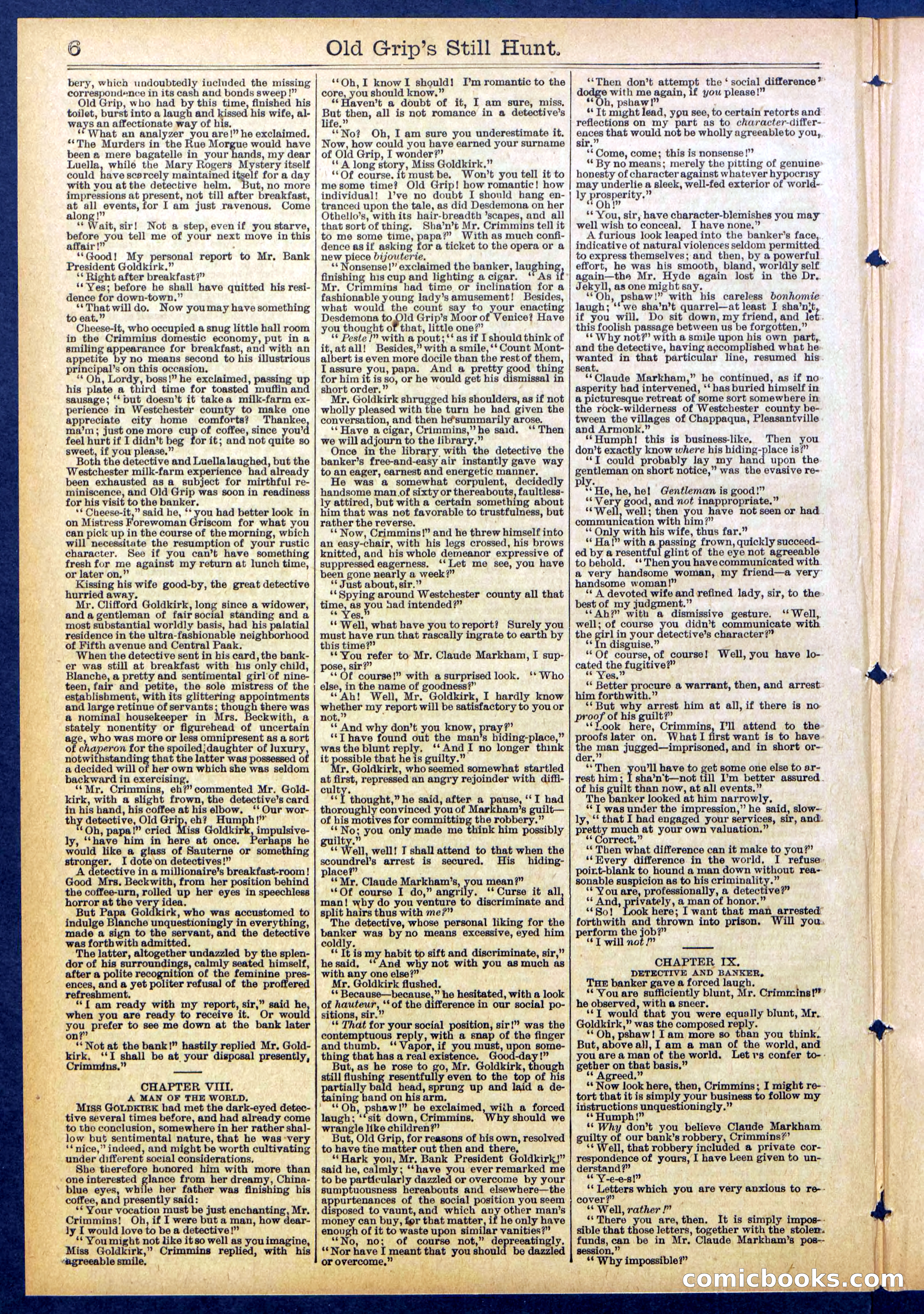 Beadle's New York Dime Library No. 838 — page 6 of 32