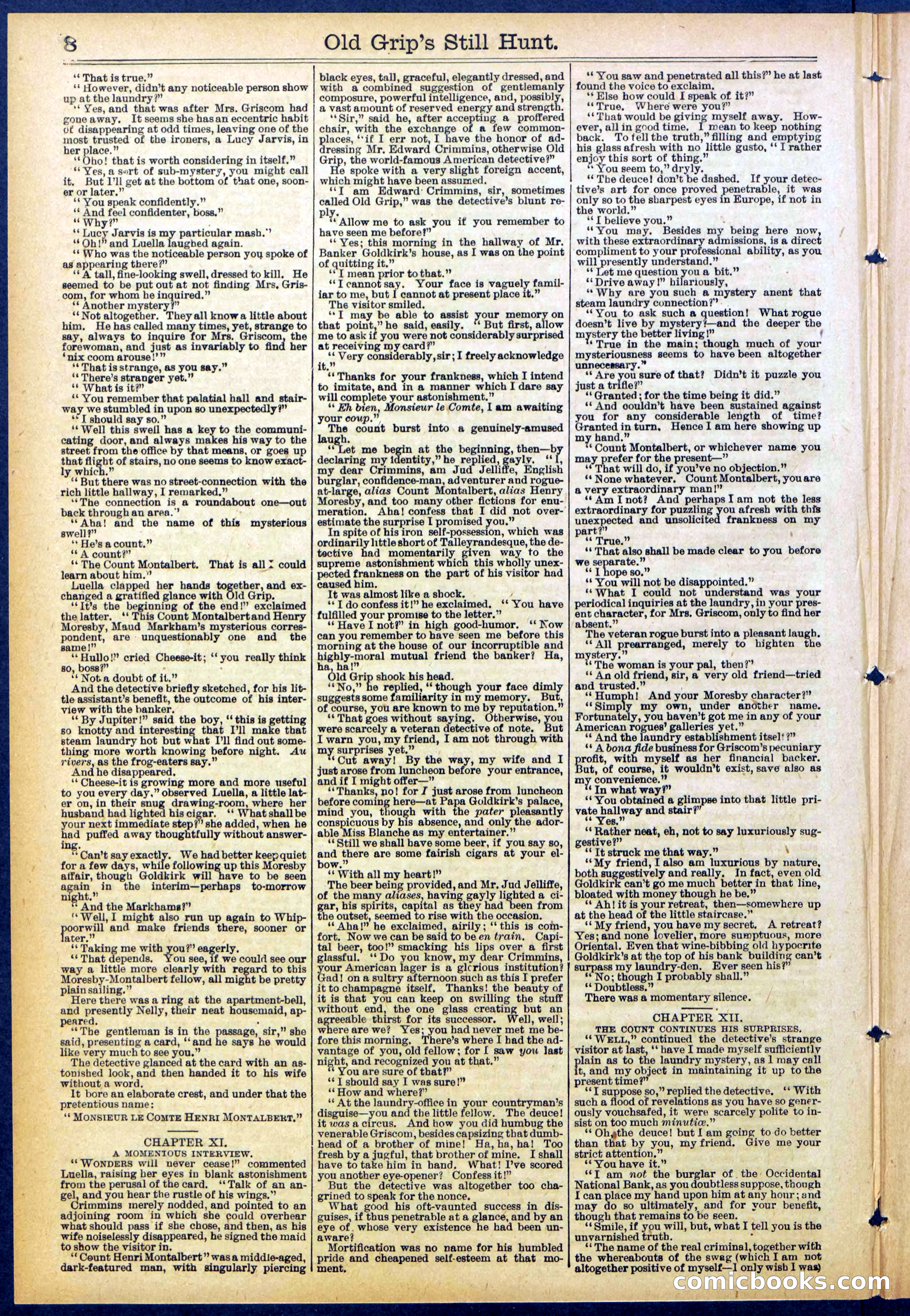 Beadle's New York Dime Library No. 838 — page 8 of 32