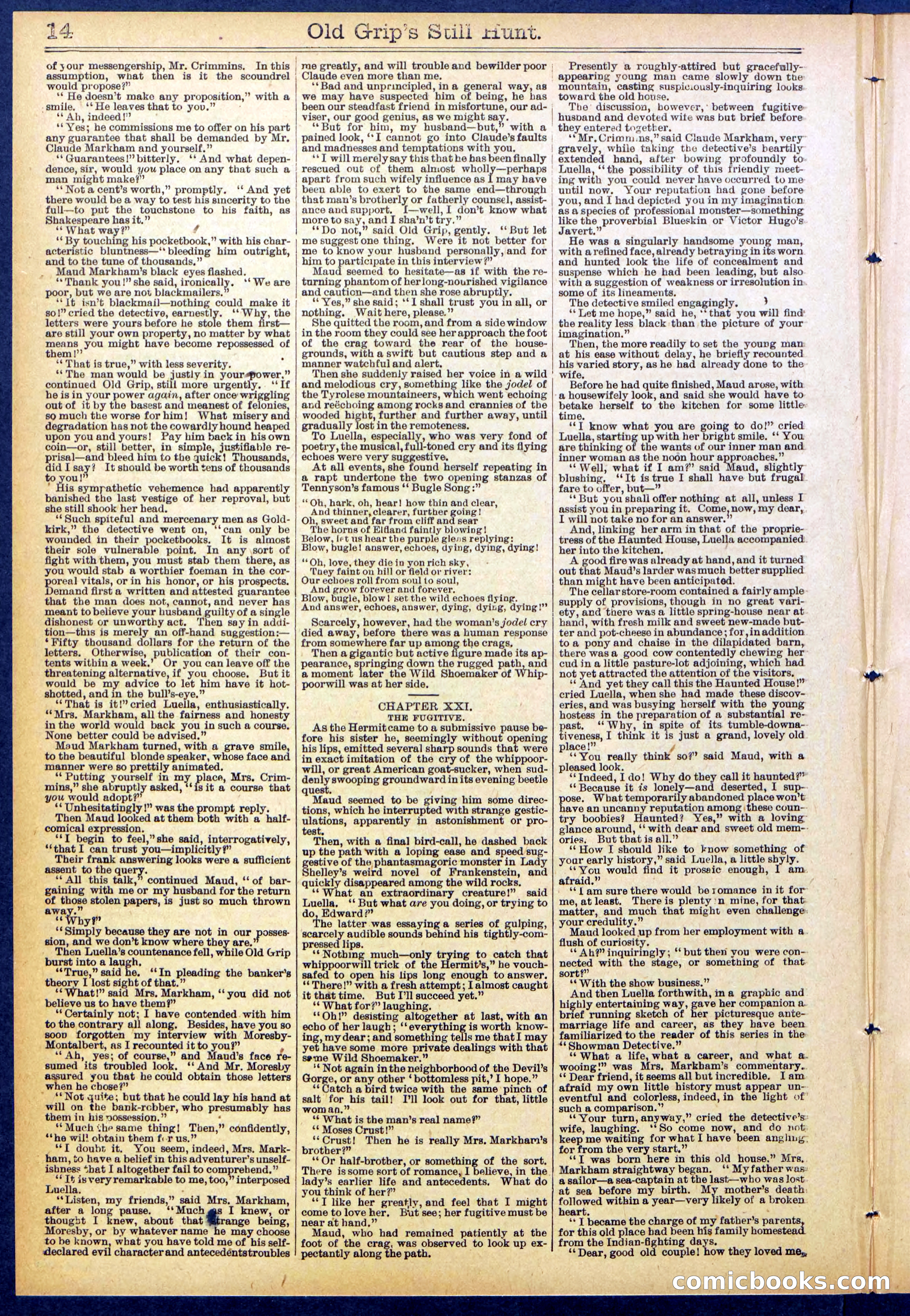 Beadle's New York Dime Library No. 838 — page 14 of 32