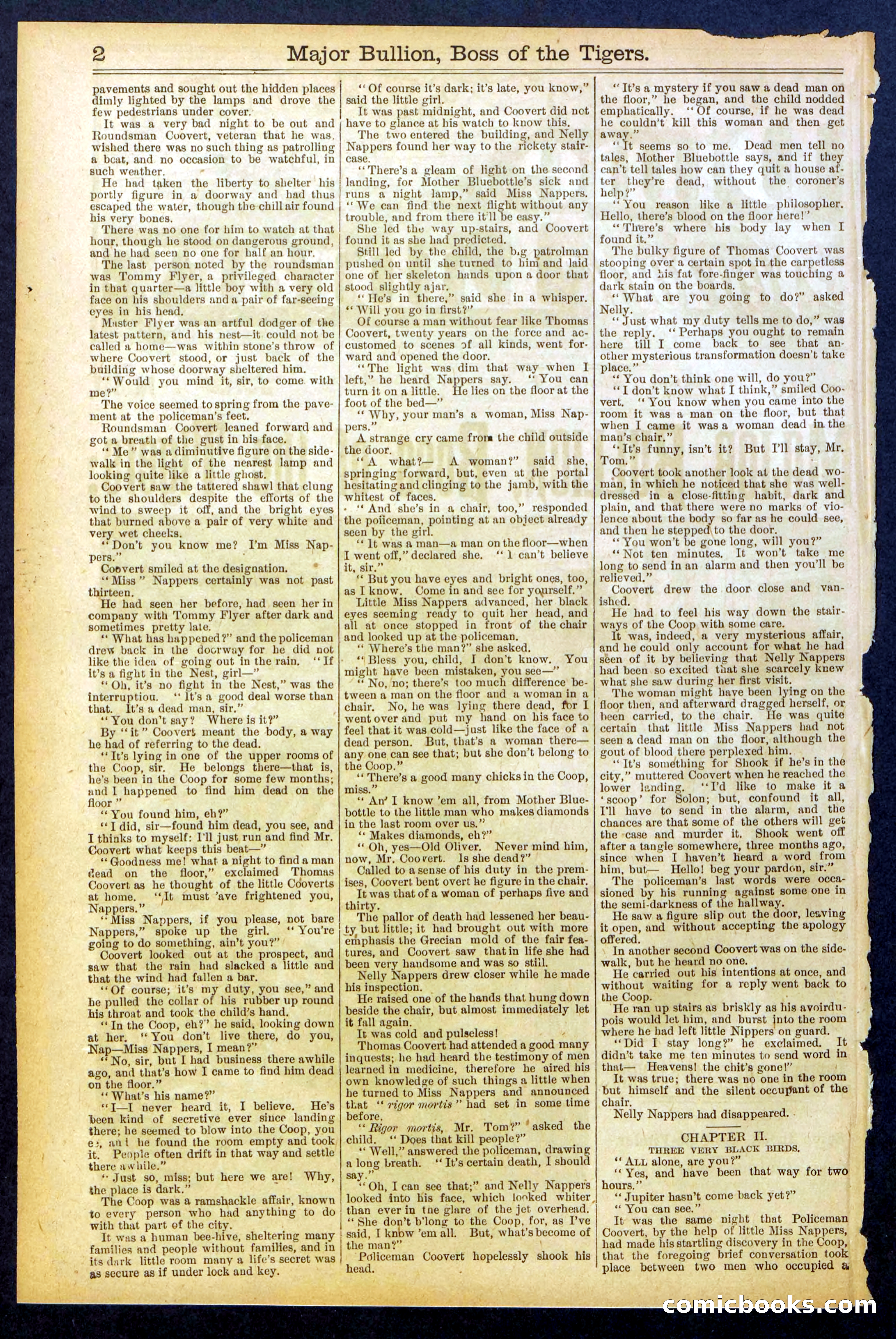 Beadle's Dime Library No. 840: Major Bullion, Boss of the Tigers — page 2 of 32