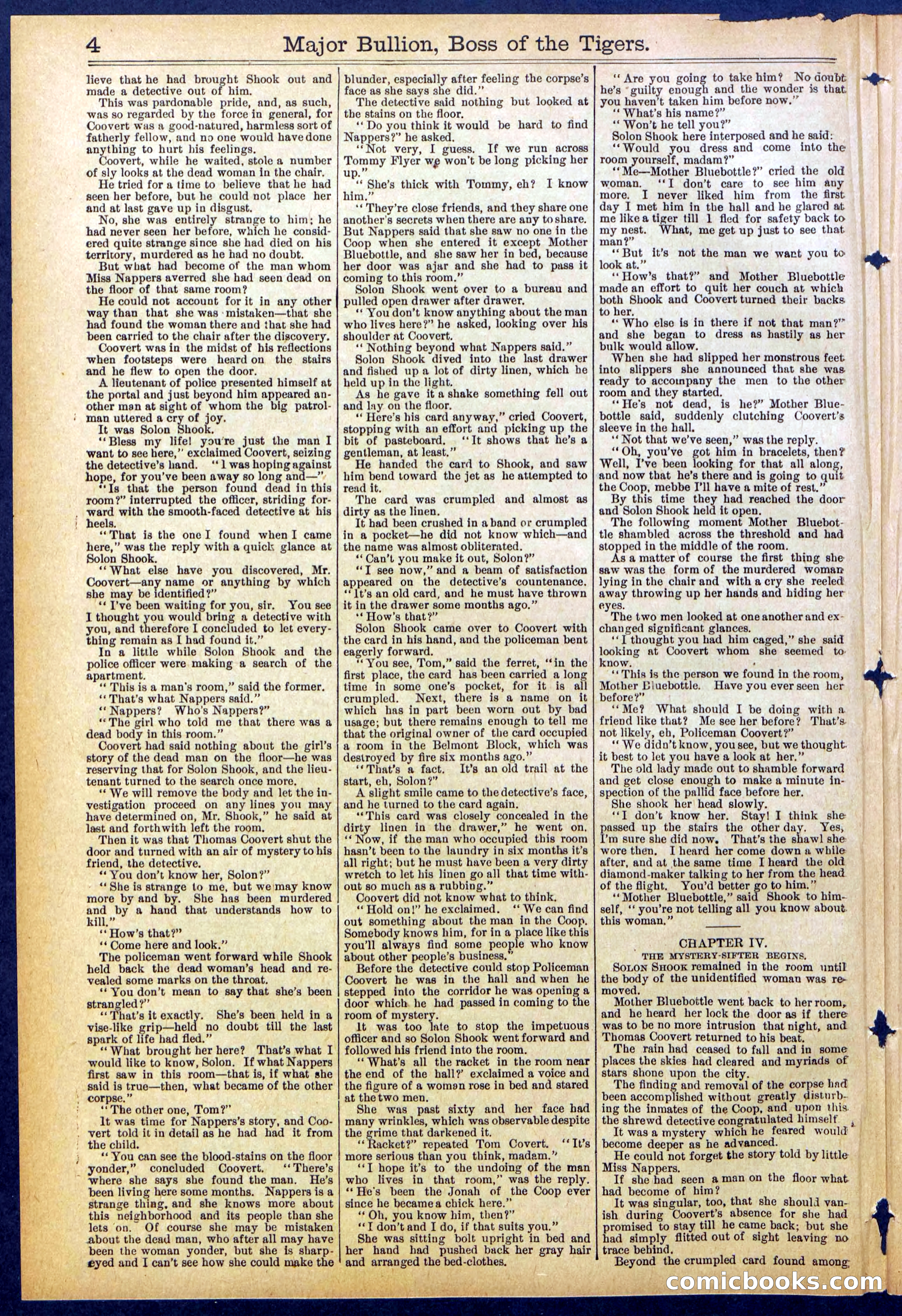 Beadle's Dime Library No. 840: Major Bullion, Boss of the Tigers — page 4 of 32