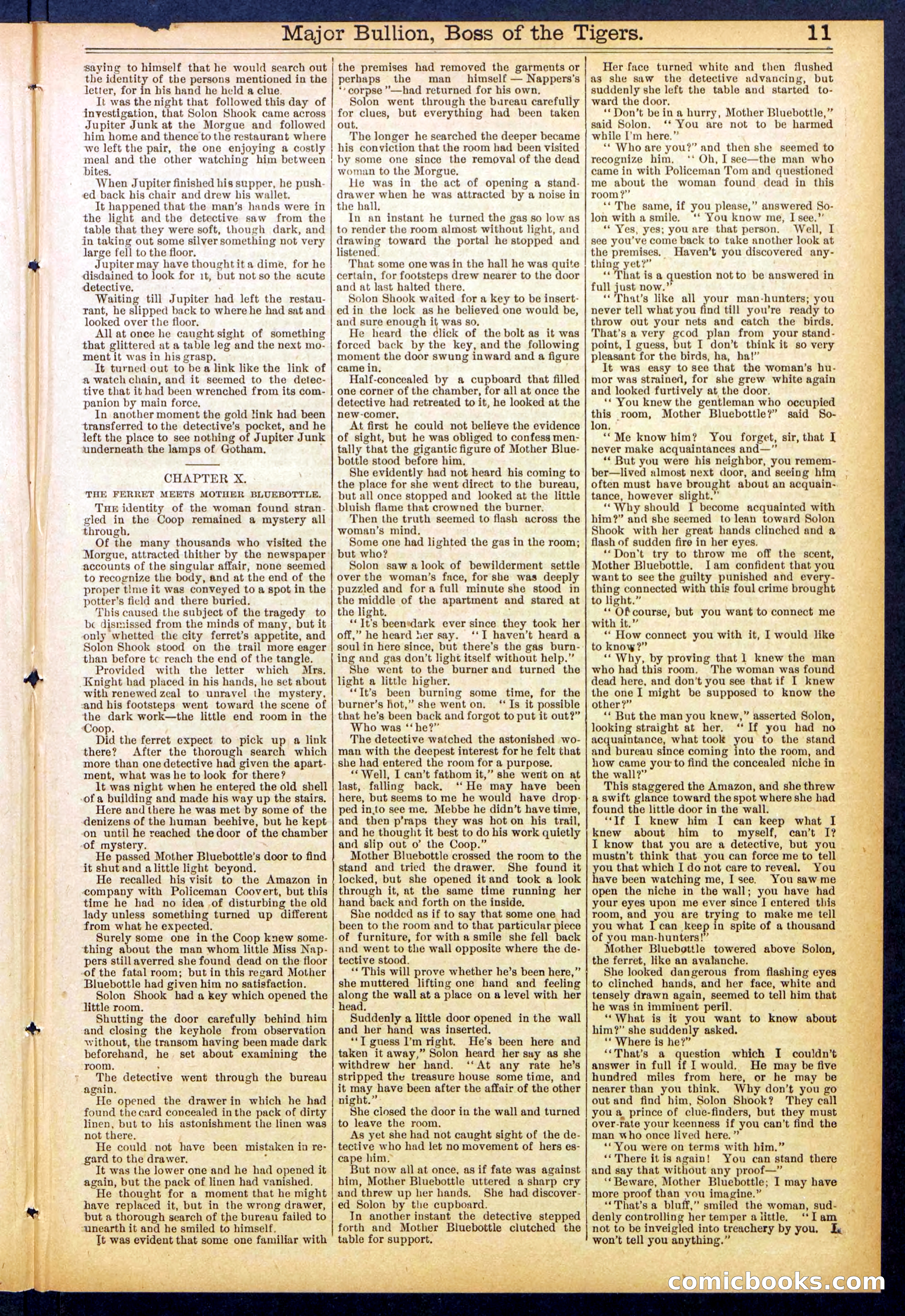 Beadle's Dime Library No. 840: Major Bullion, Boss of the Tigers — page 11 of 32