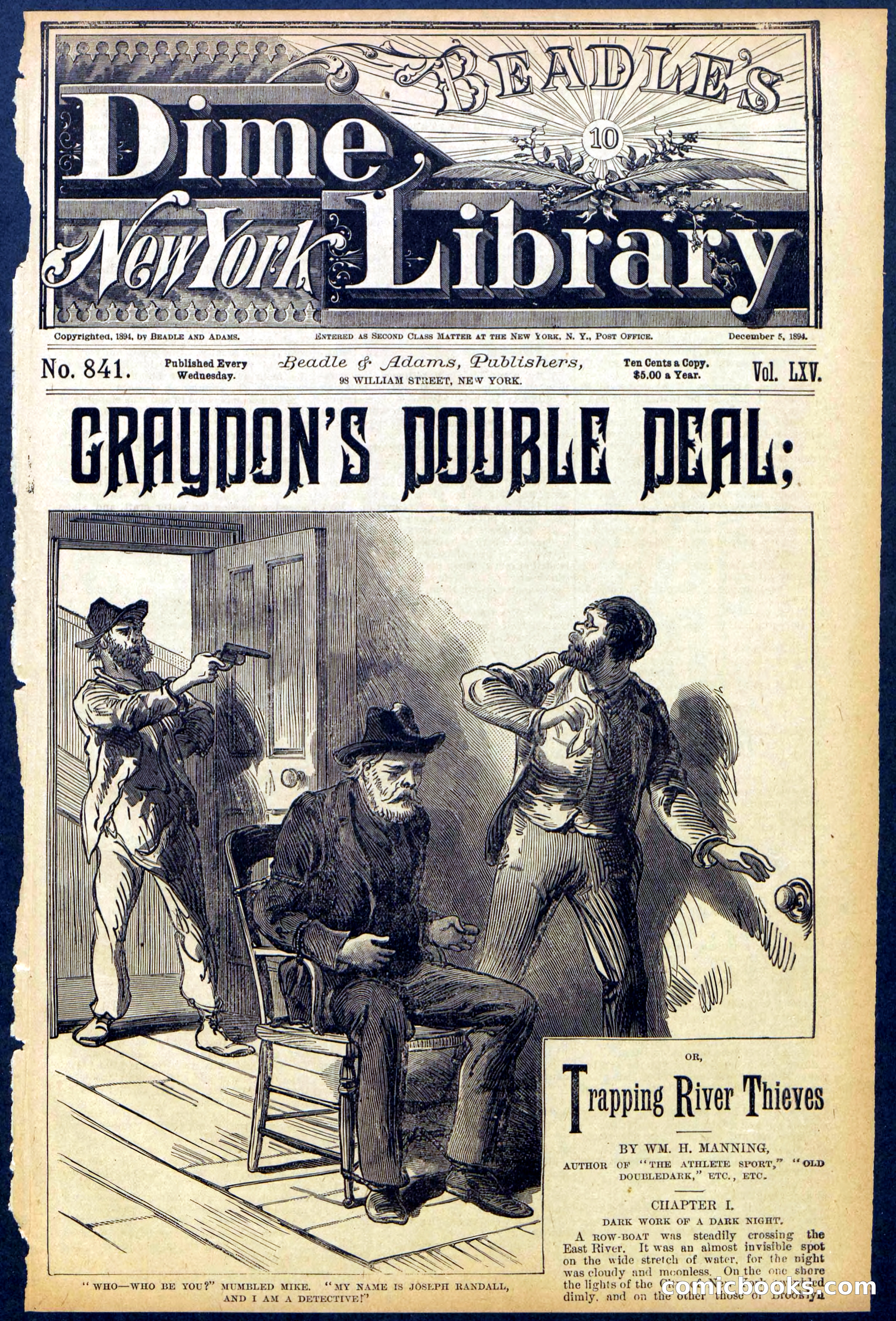 Beadle's Dime Library No. 841 — page 1 of 32