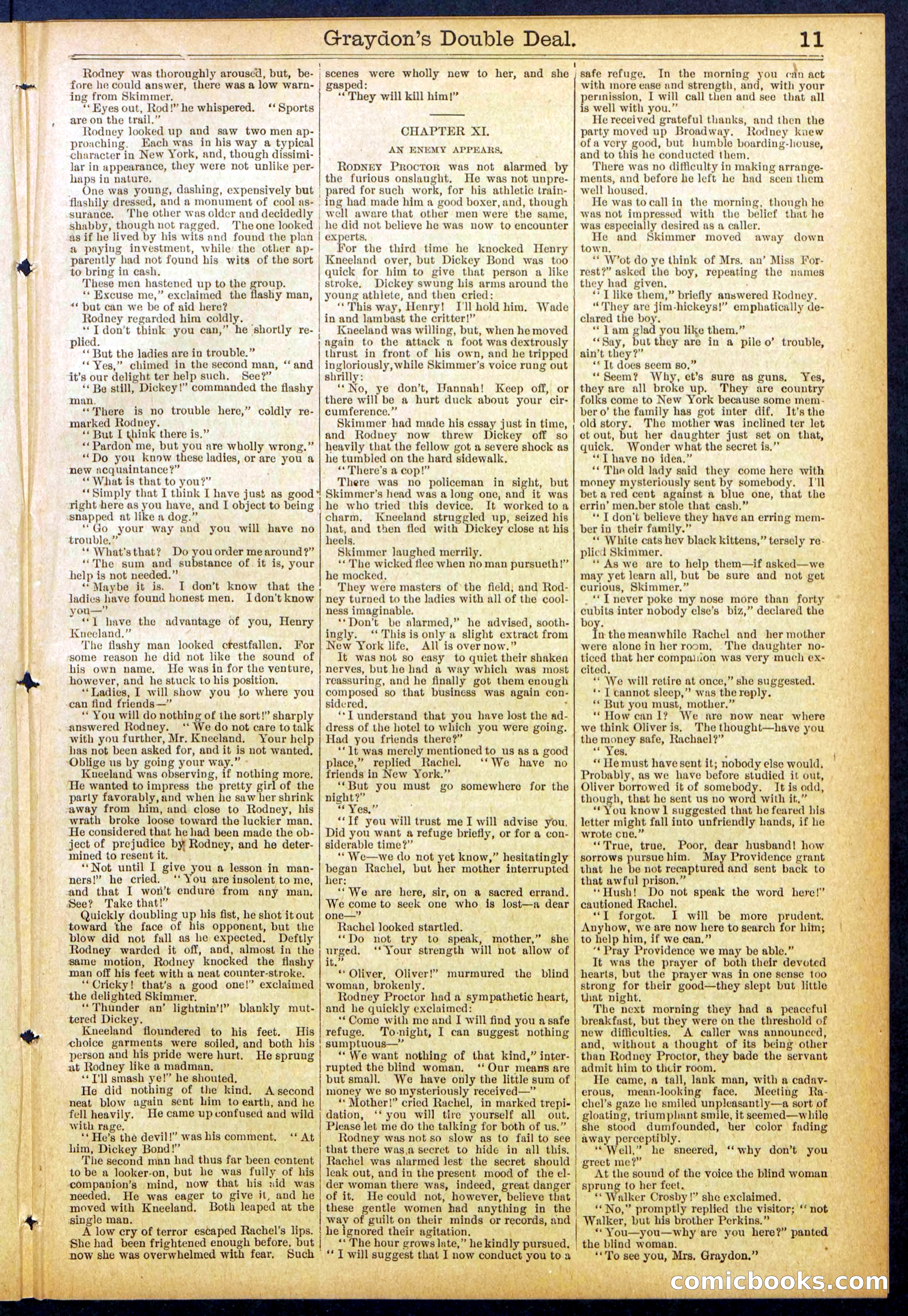 Beadle's Dime Library No. 841 — page 11 of 32