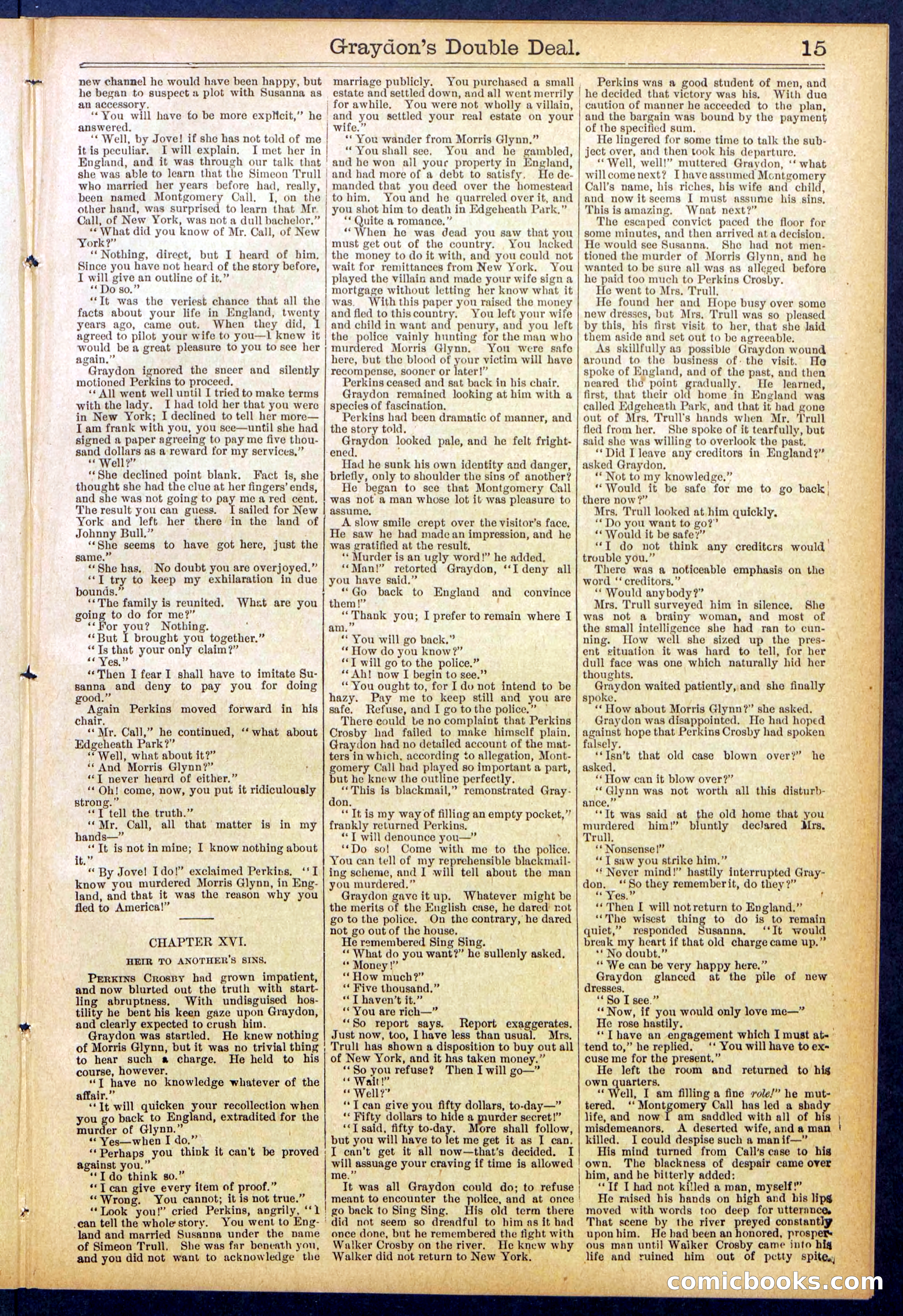 Beadle's Dime Library No. 841 — page 15 of 32