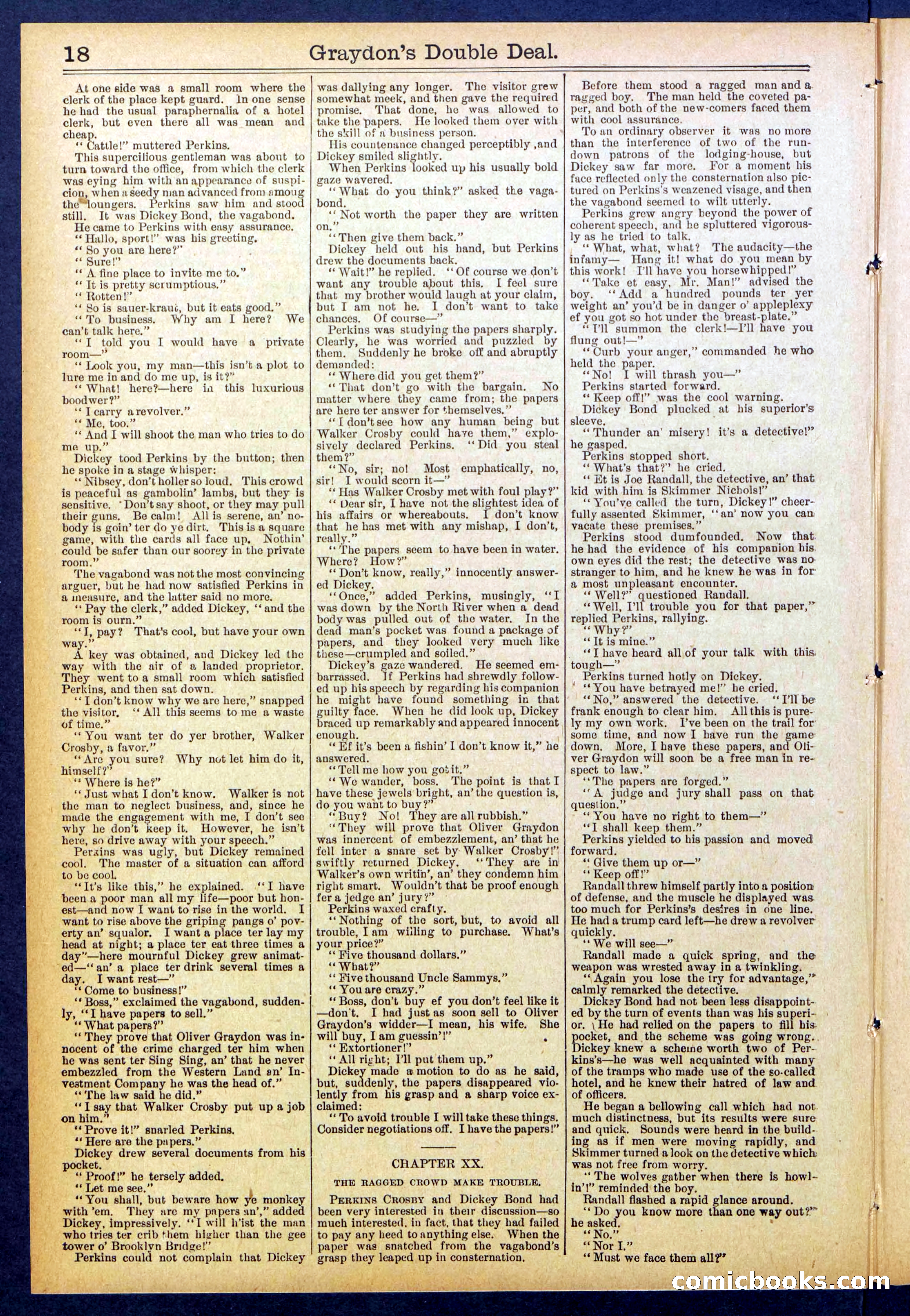 Beadle's Dime Library No. 841 — page 18 of 32