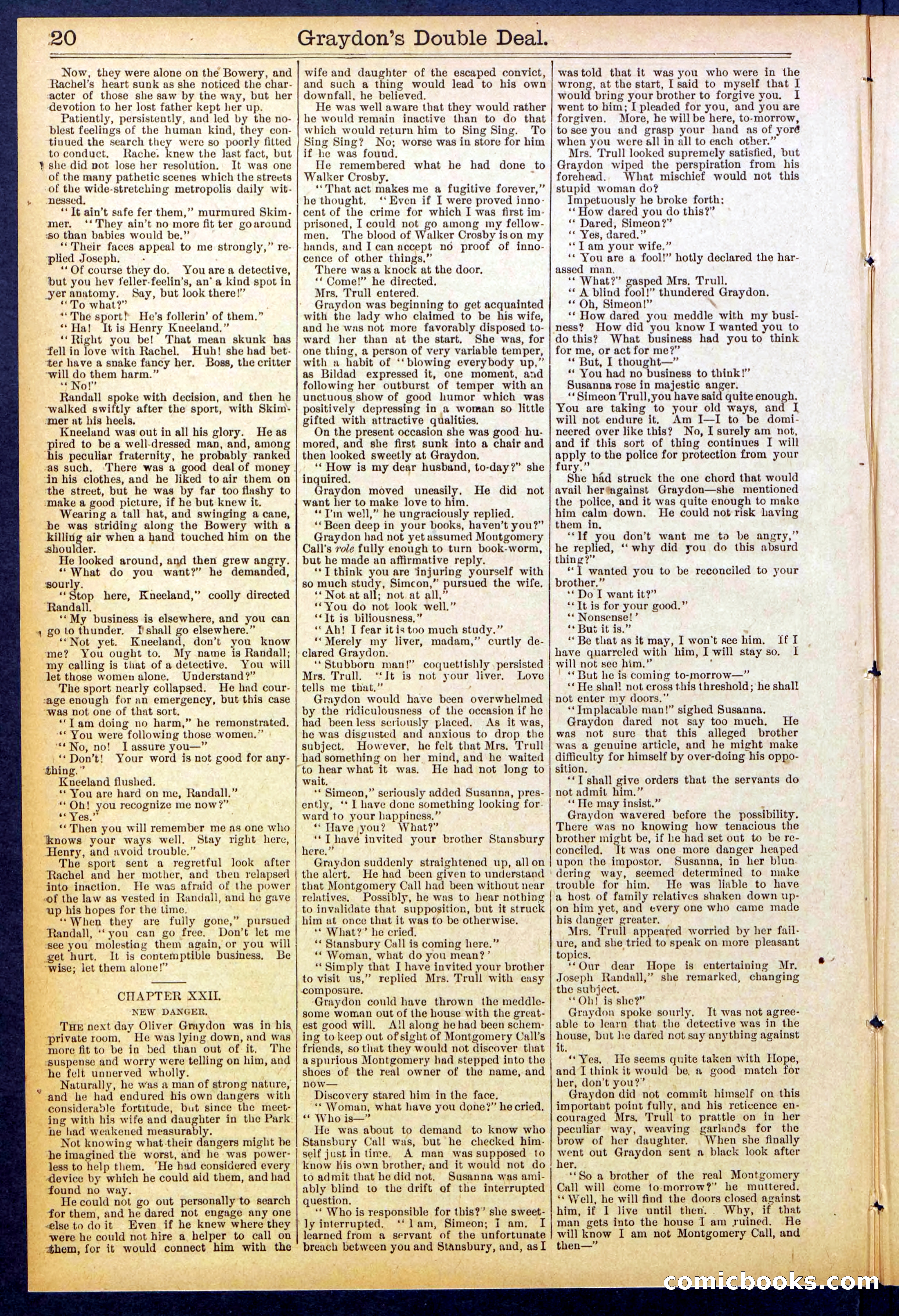 Beadle's Dime Library No. 841 — page 20 of 32