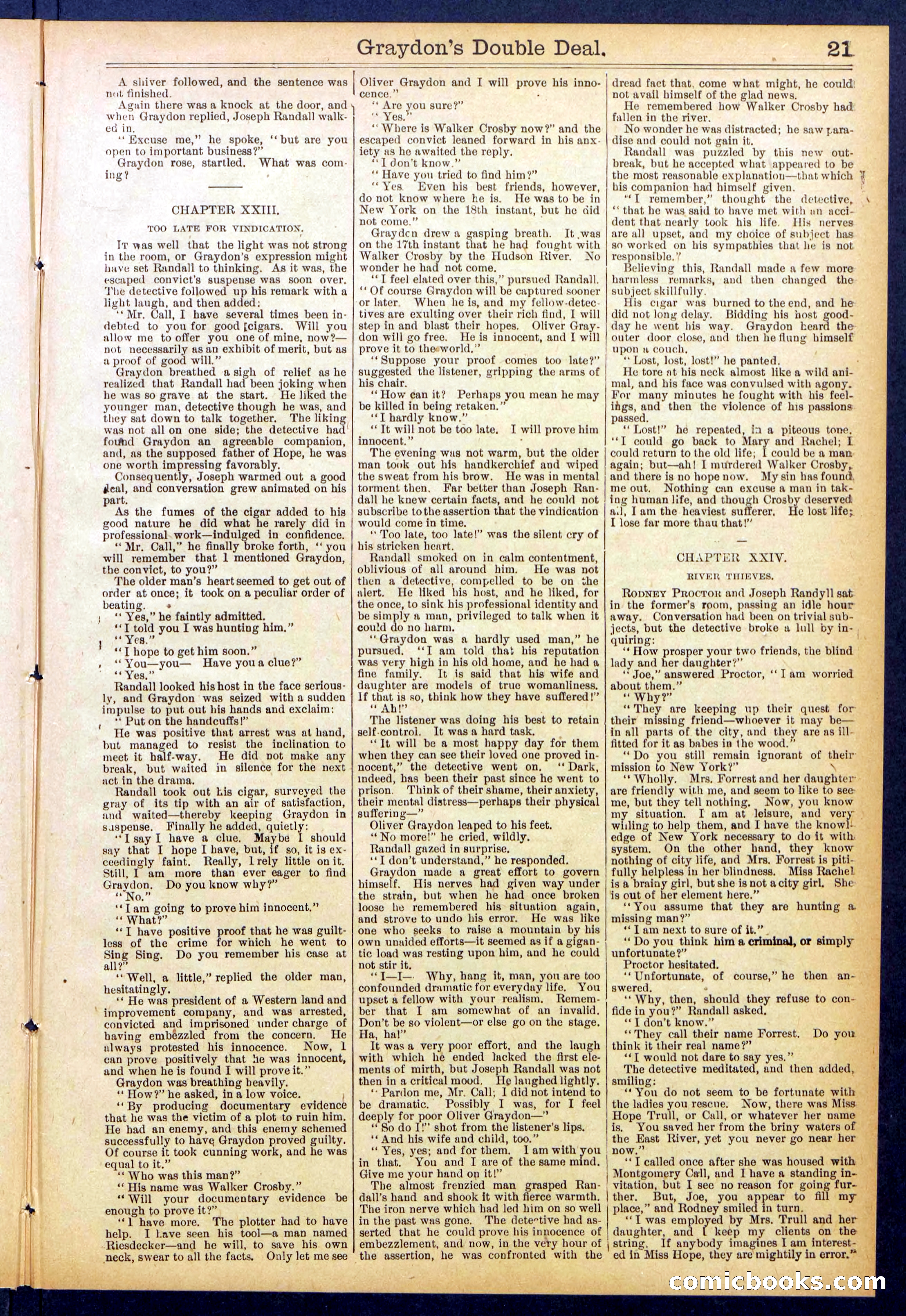 Beadle's Dime Library No. 841 — page 21 of 32