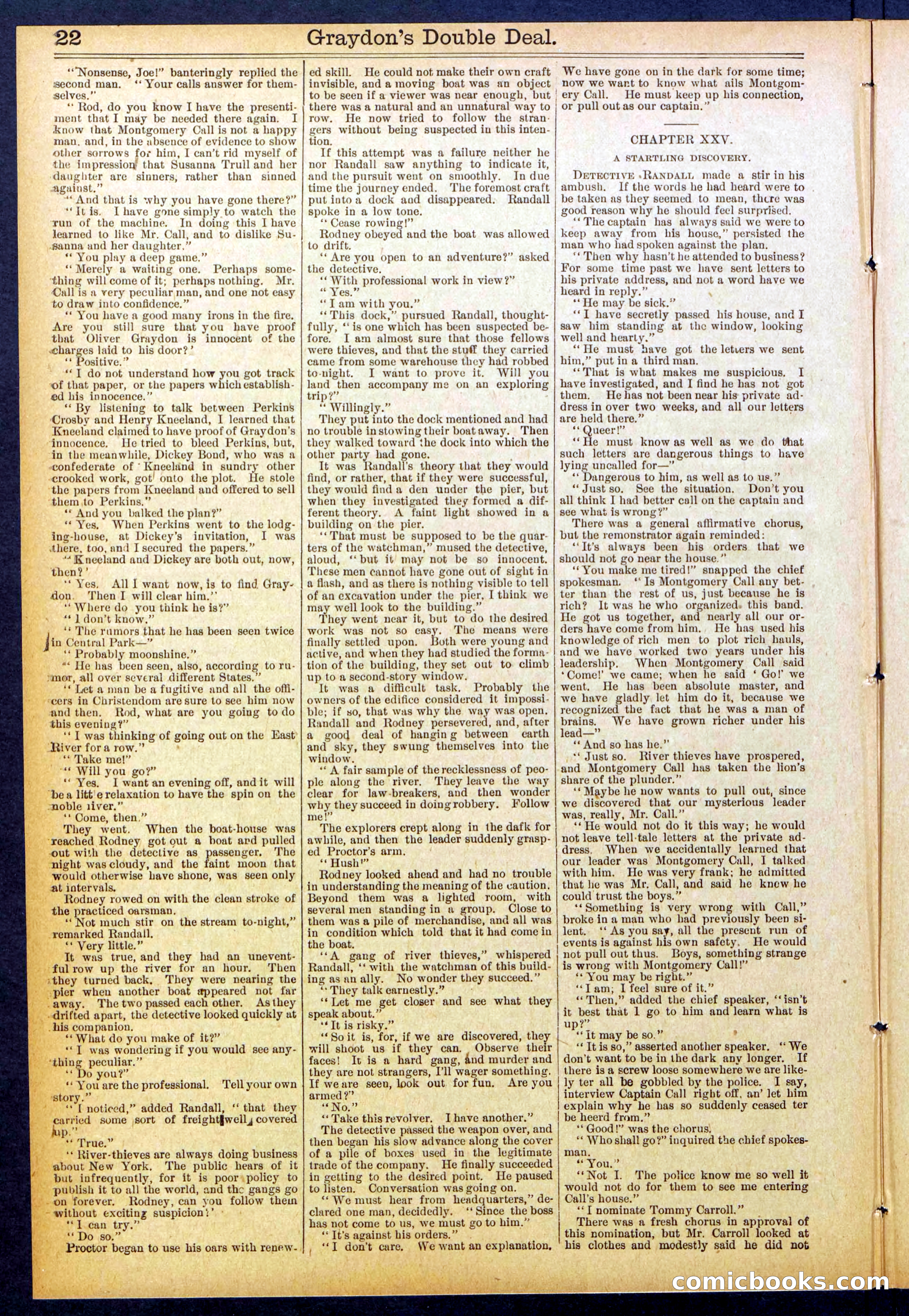 Beadle's Dime Library No. 841 — page 22 of 32